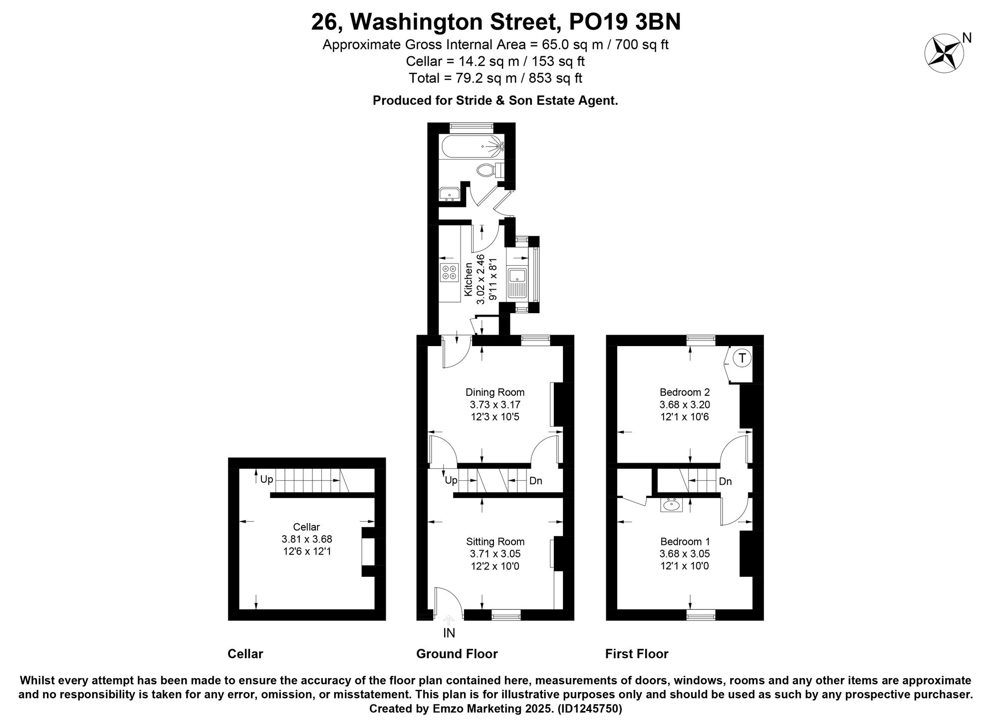 26 Washington Street, Chichester floorplan
