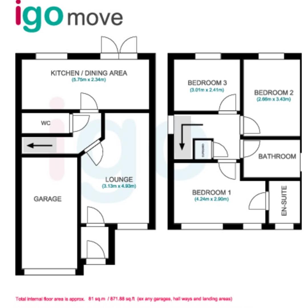 88, Butterstone Avenue, Hartlepool floorplan