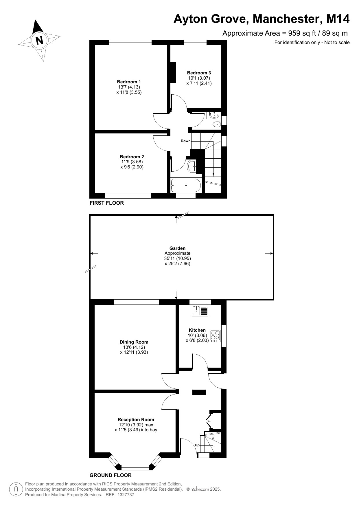 6, Ayton Grove, Manchester floorplan