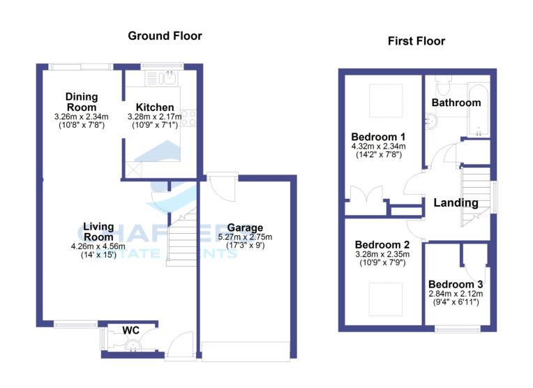 22, Honeyfields, Gillingham floorplan