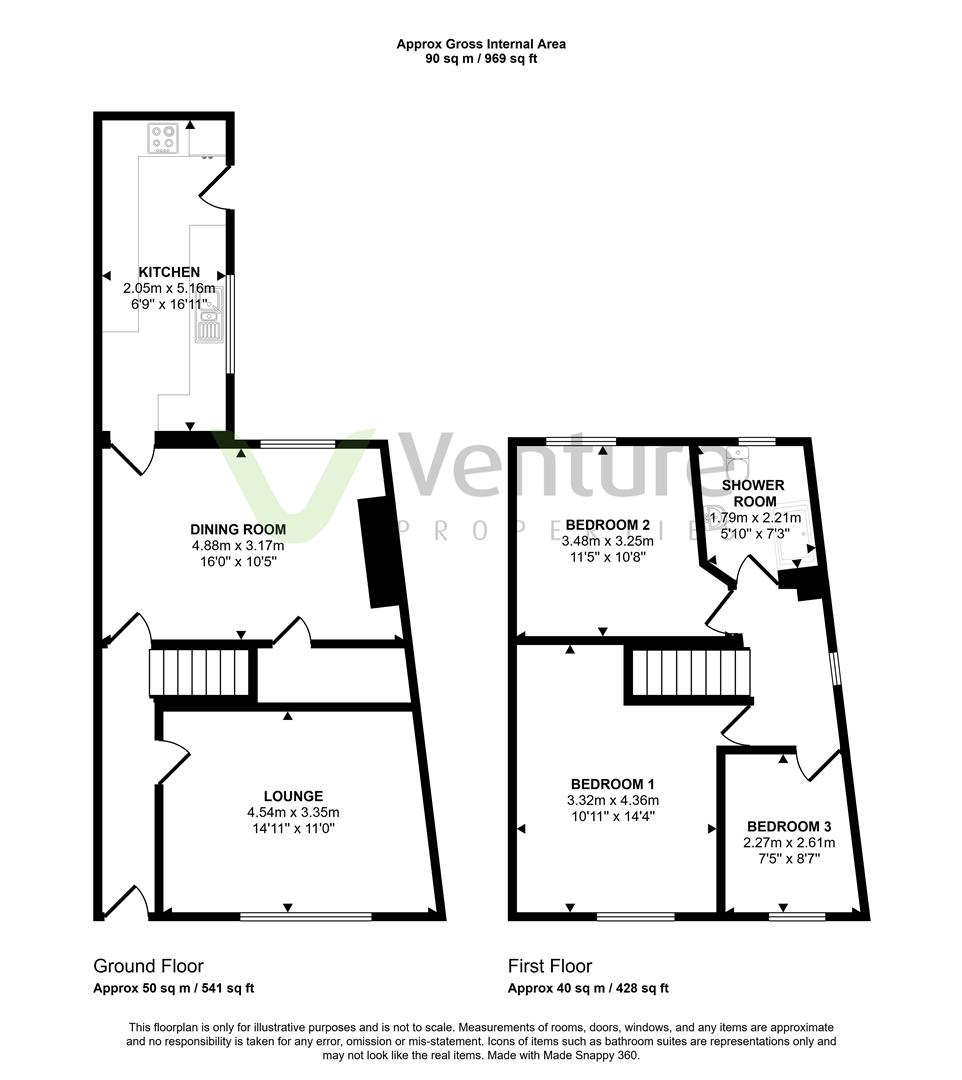 43, Acacia Street, Darlington floorplan