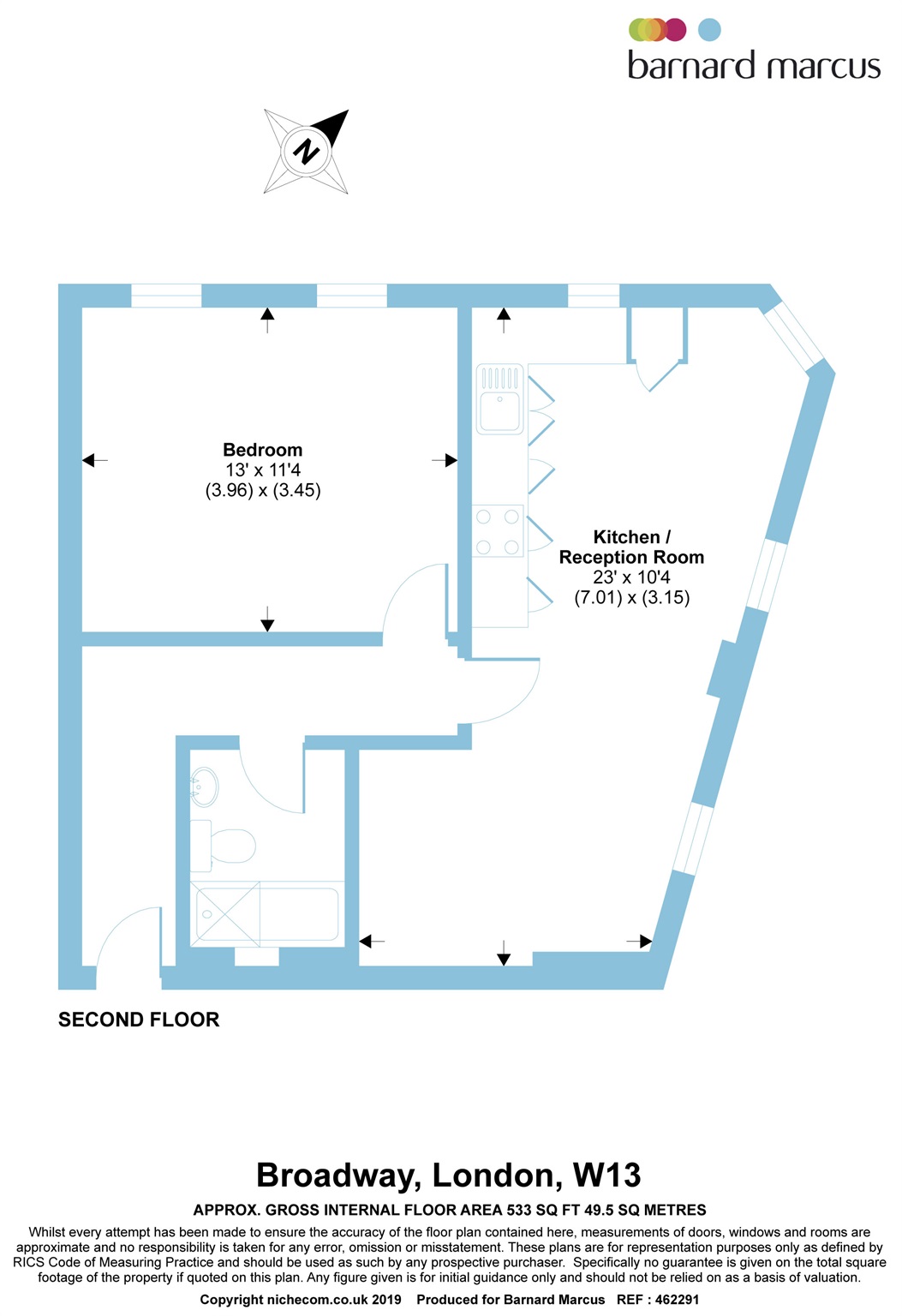 1 Bedrooms Flat for sale in Broadway, London W13