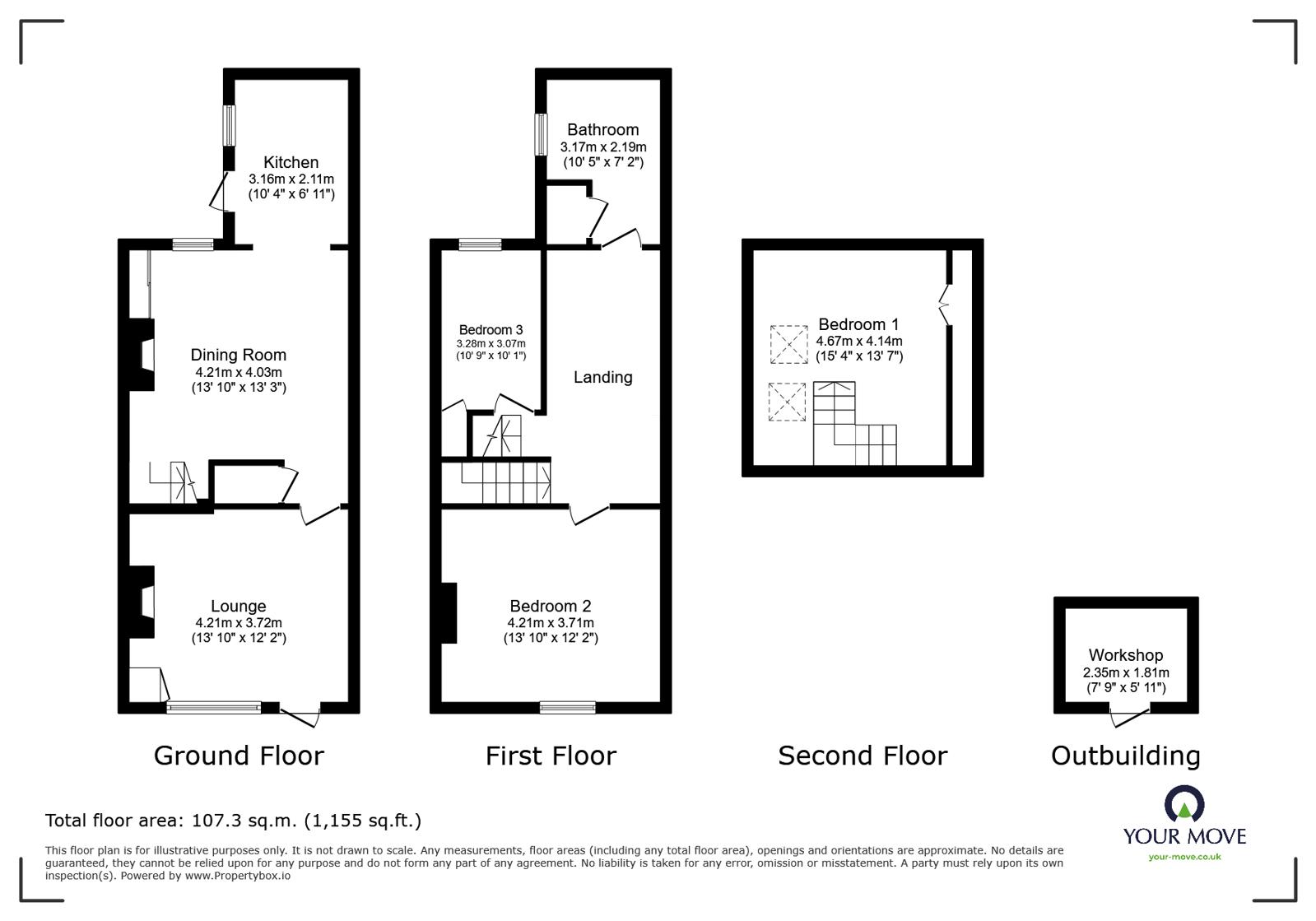 56, Graham Street, Derbyshire floorplan