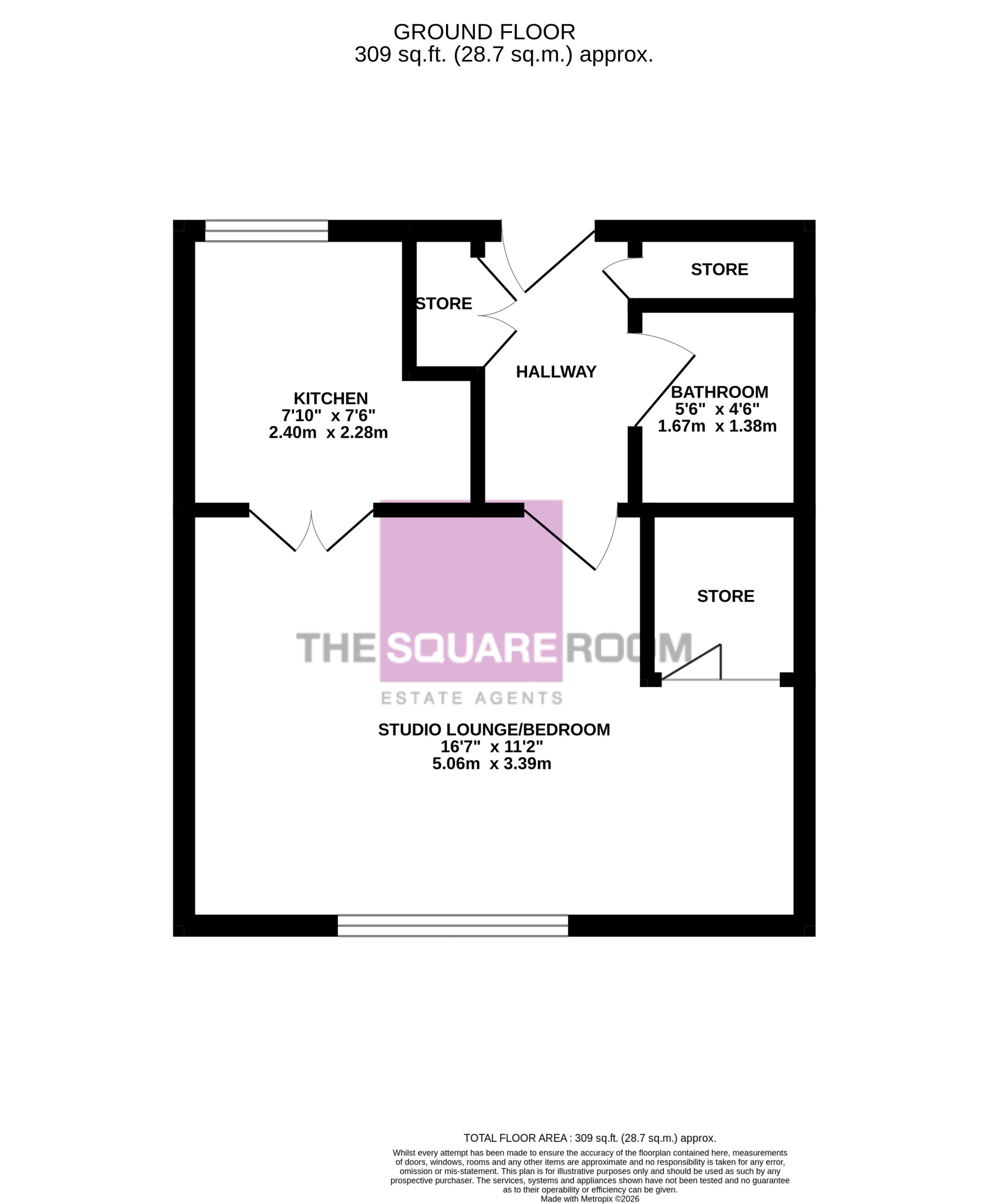 Flat 22, Norkeed Court, Cleveleys floorplan