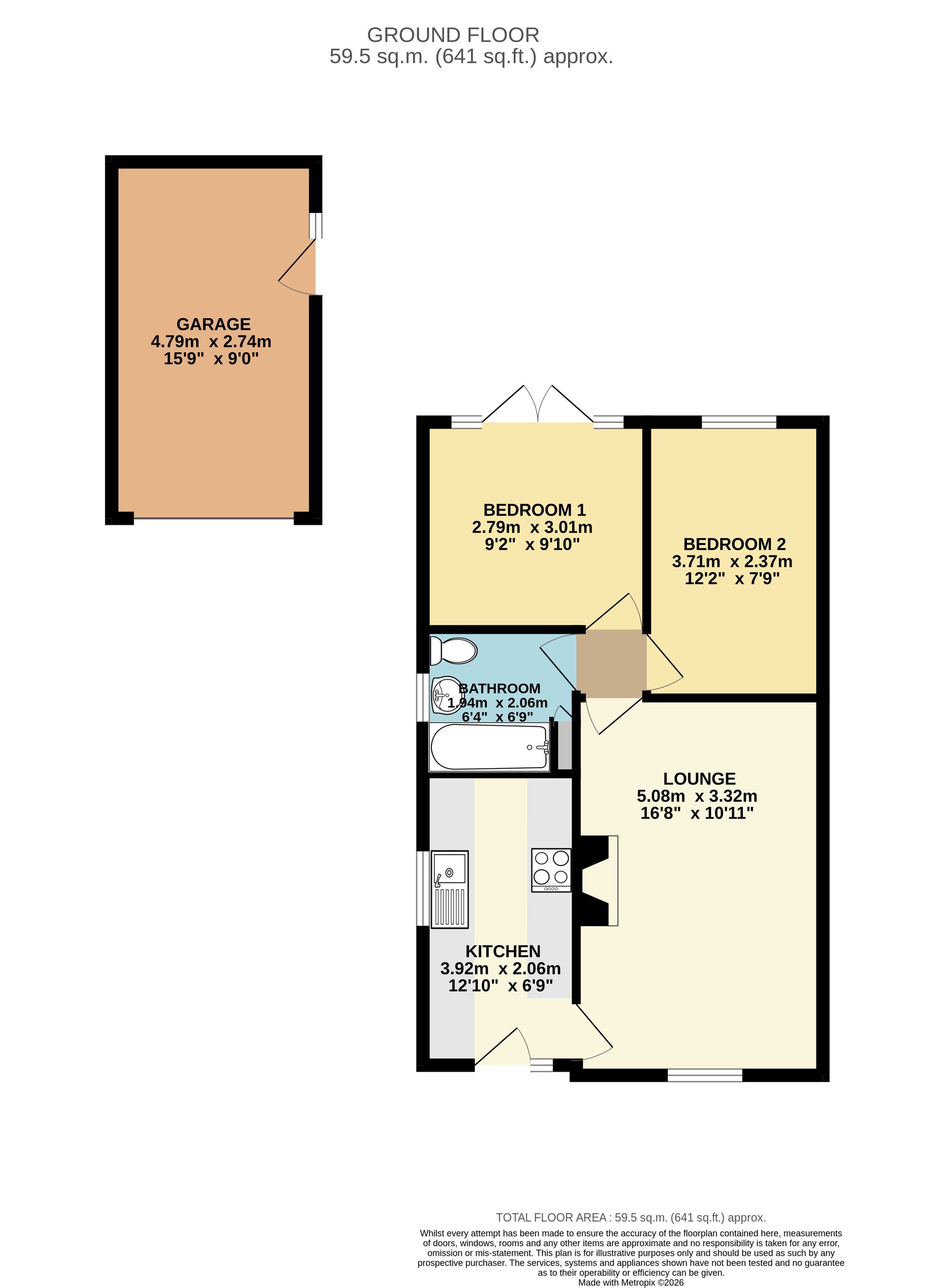 5 Glen Close, Alfreton floorplan