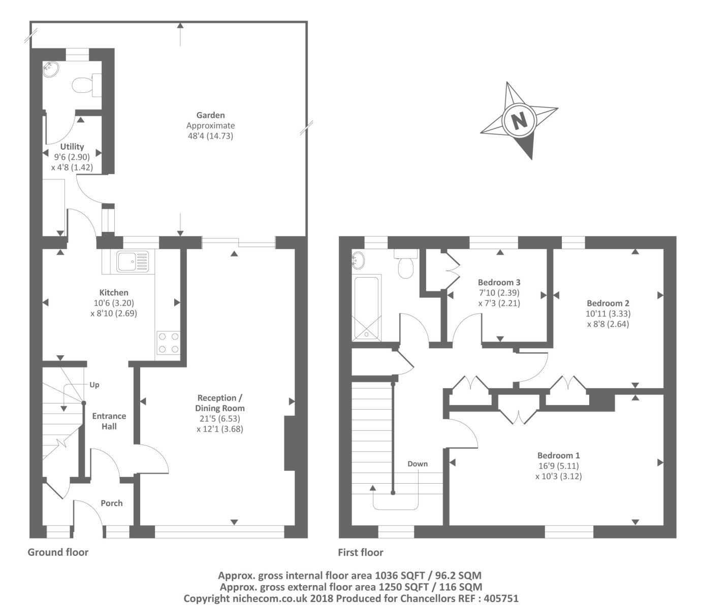 3 Bedrooms Terraced house for sale in Kenyngton Drive, Sunbury On Thames TW16