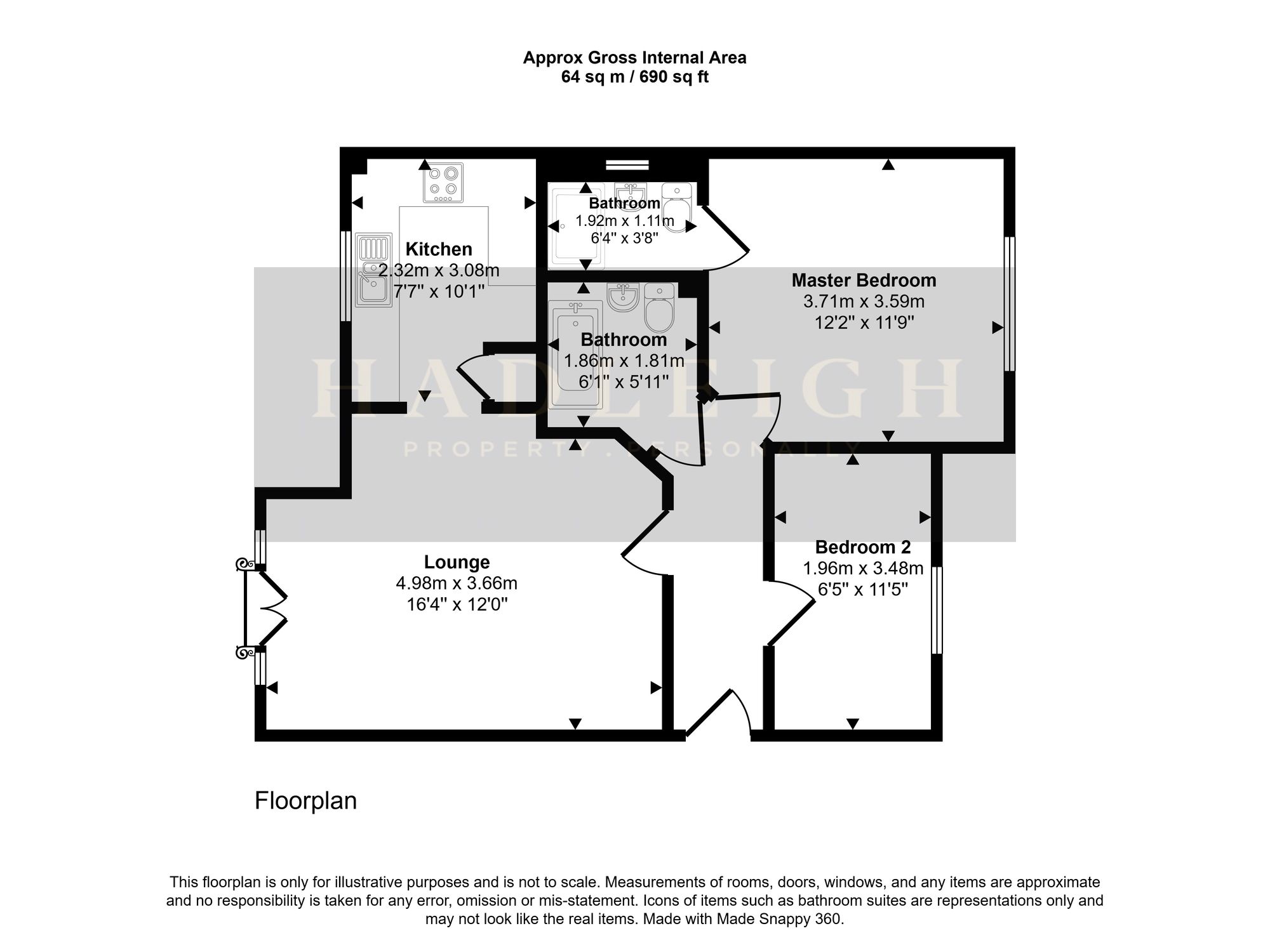 94 Court Oak Road, Birmingham floorplan