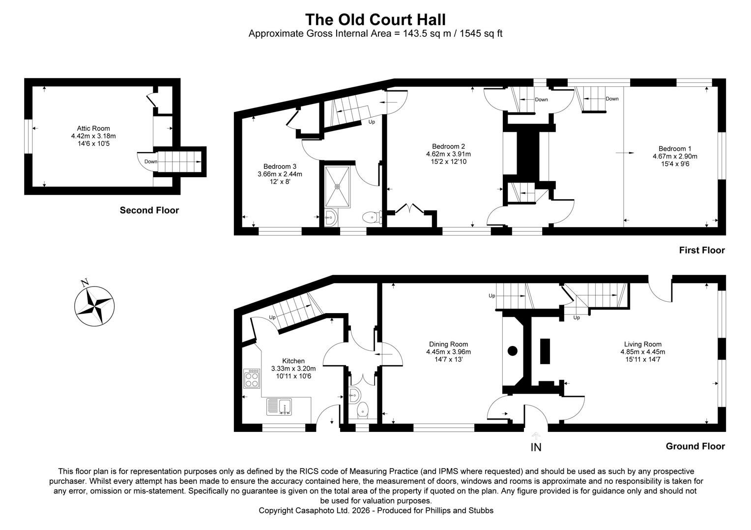 The Old Court Hall, 31, The Bourne, Hastings floorplan