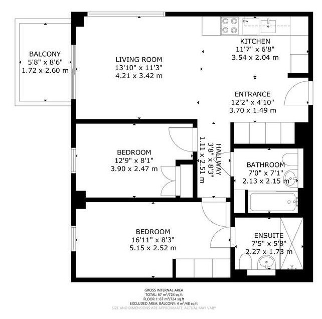 Apartment 410, 15, Middlewood Street, Salford floorplan