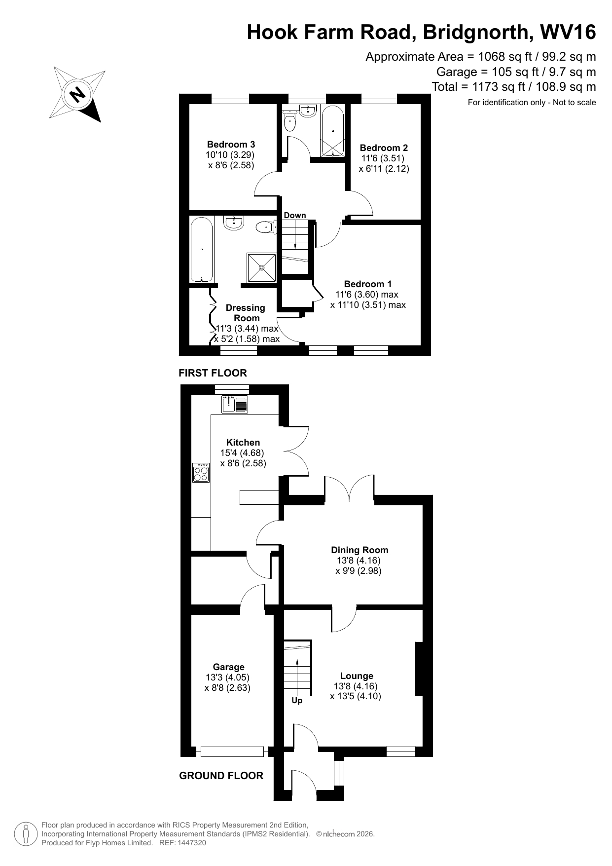 13, Hook Farm Road, Bridgnorth floorplan