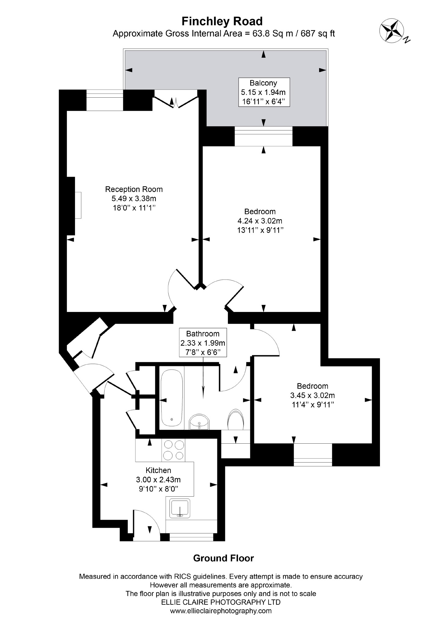 2 bed flat to rent in Finchley Road, West Hampstead, London NW3 Zoopla