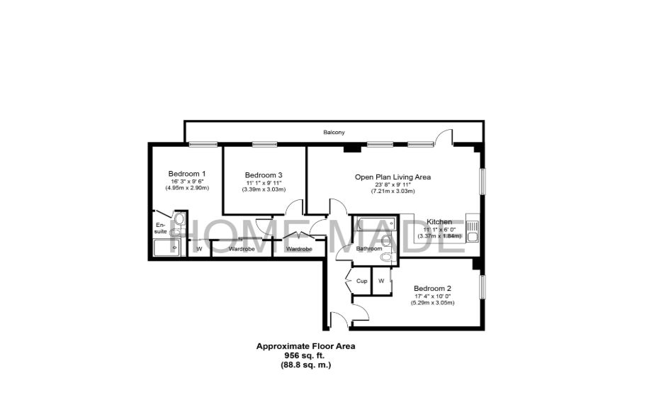 3 Bedrooms Flat to rent in Province Square, London E14