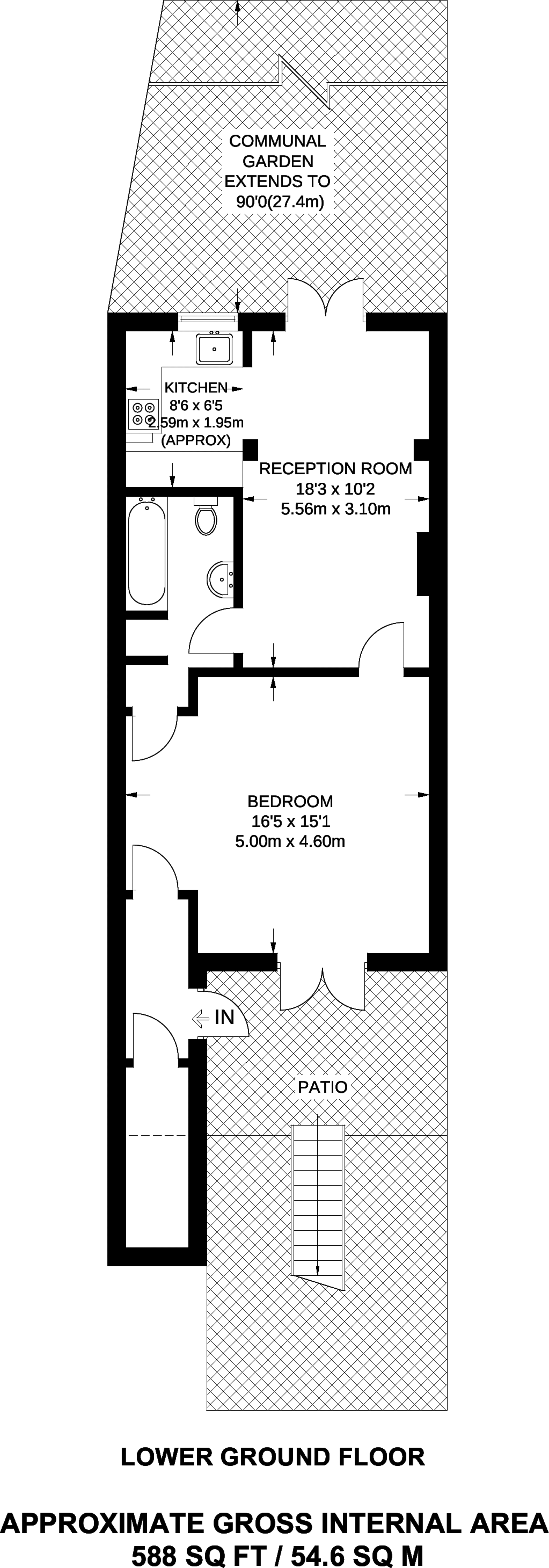 1 Bedrooms Flat to rent in Loraine Road, Islington N7