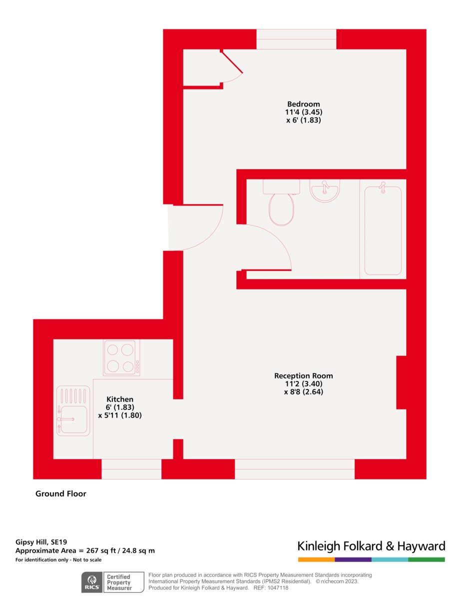 Flat D, 75, Gipsy Hill, London floorplan