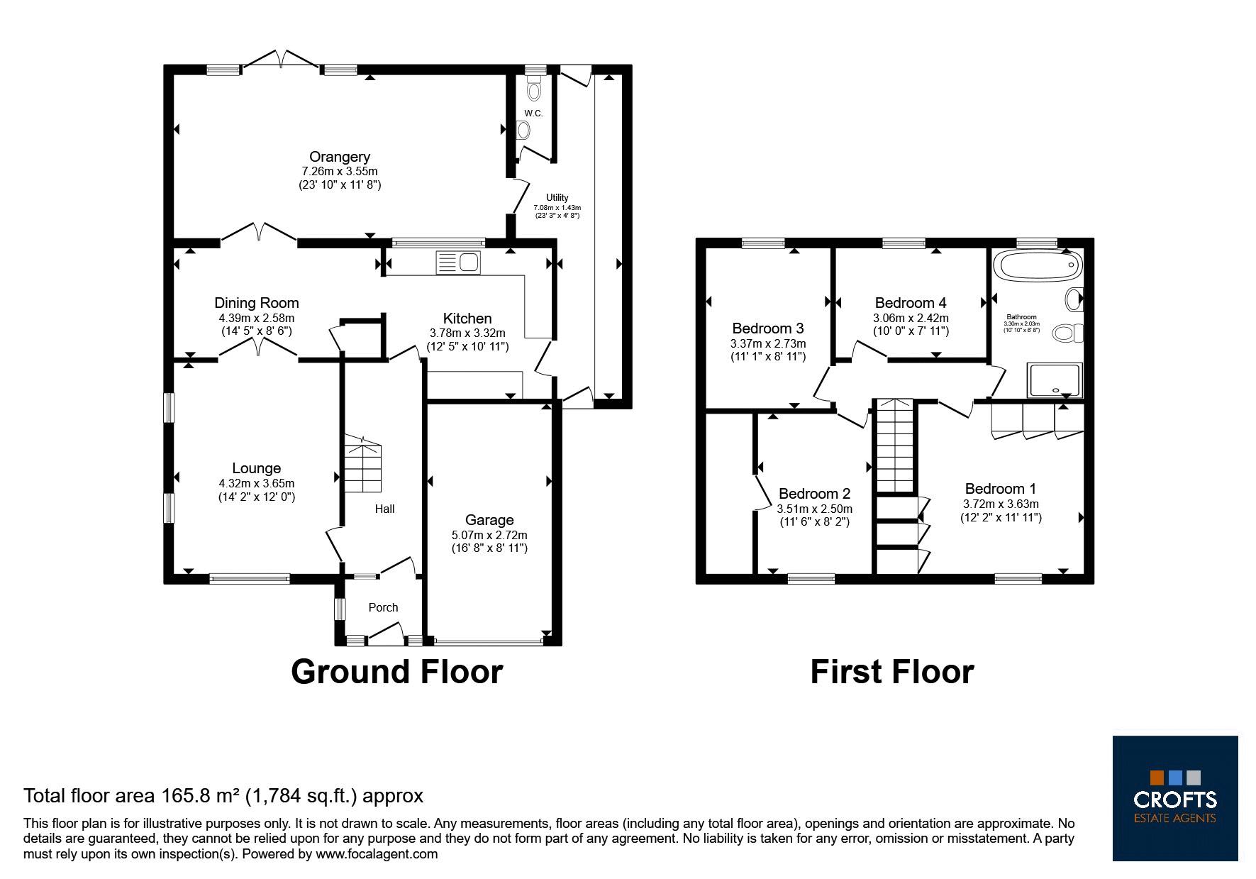 165, Louth Road, Holton-Le-Clay floorplan