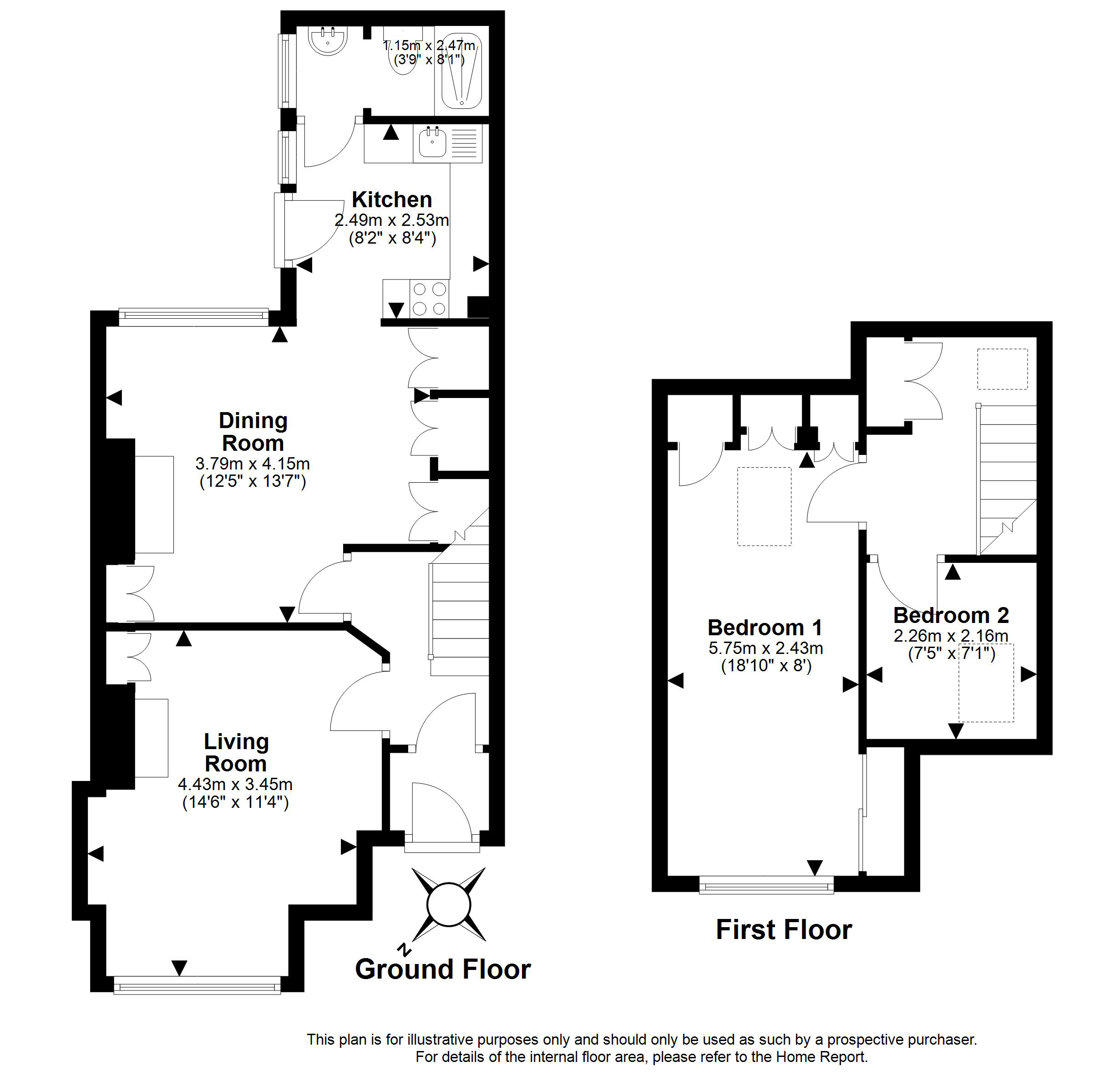 5, Millhill Lane, Musselburgh floorplan