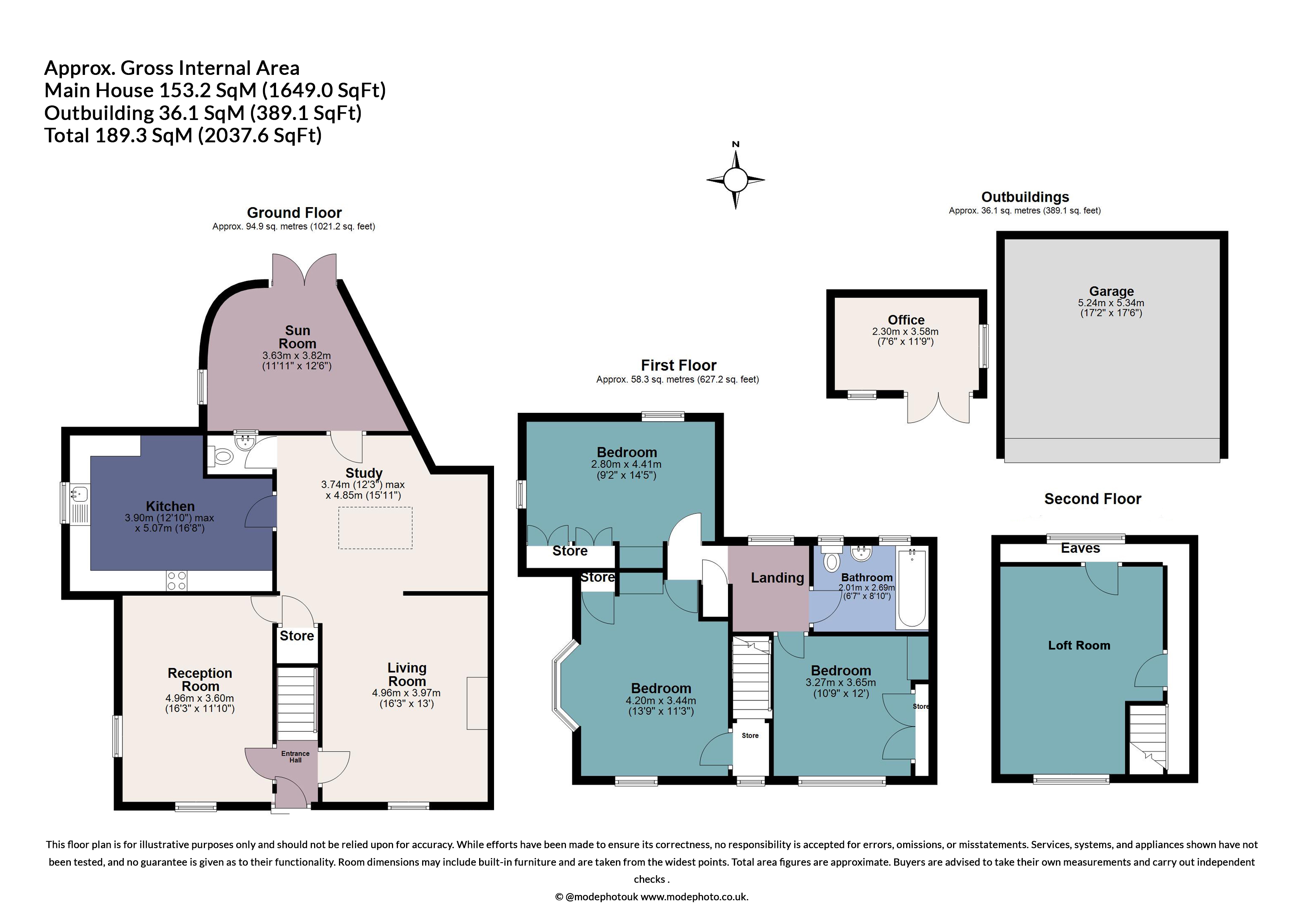 The Old House, 43, Chipping Hill, Witham floorplan
