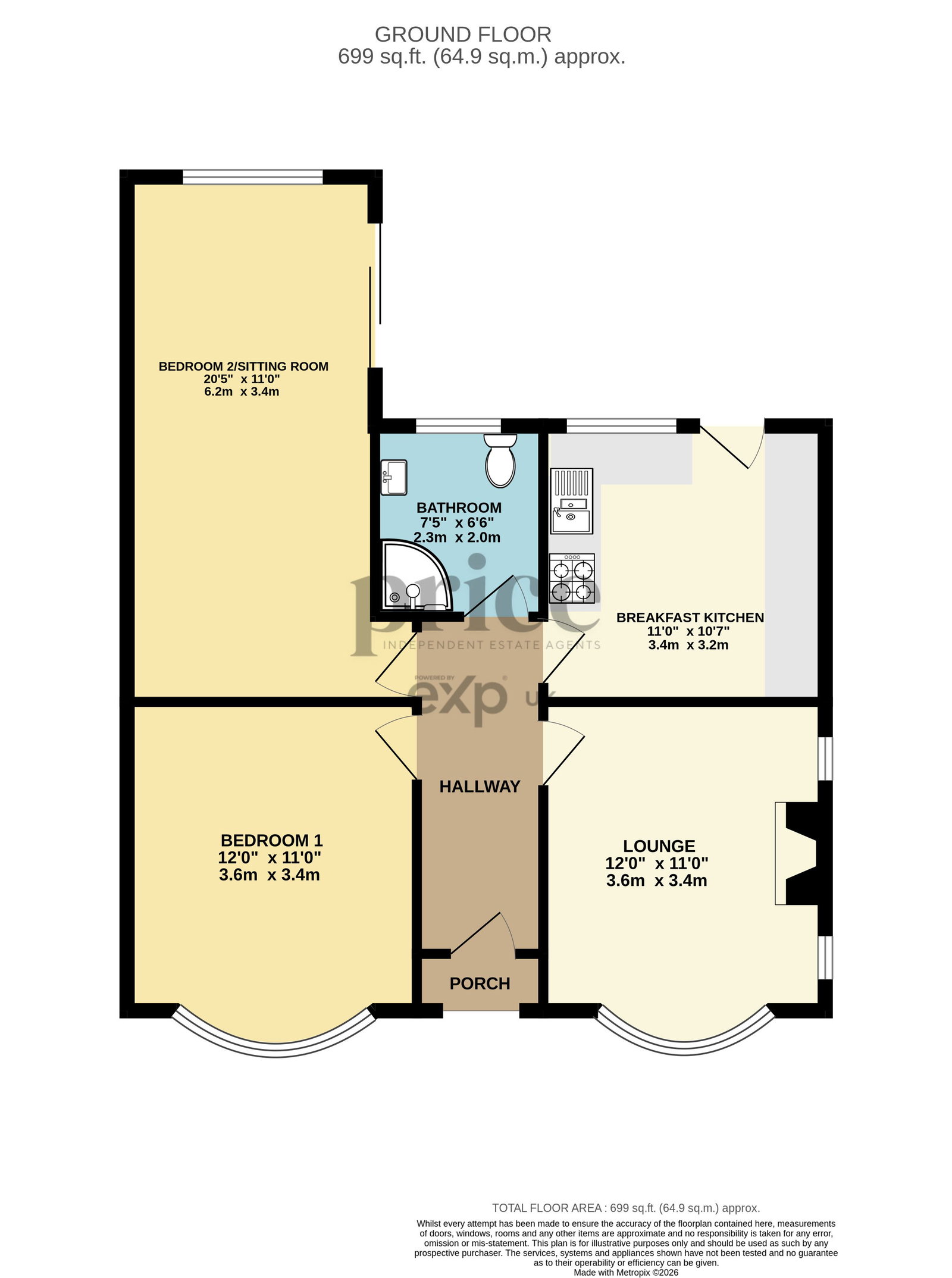 90, Tranby Avenue, York floorplan