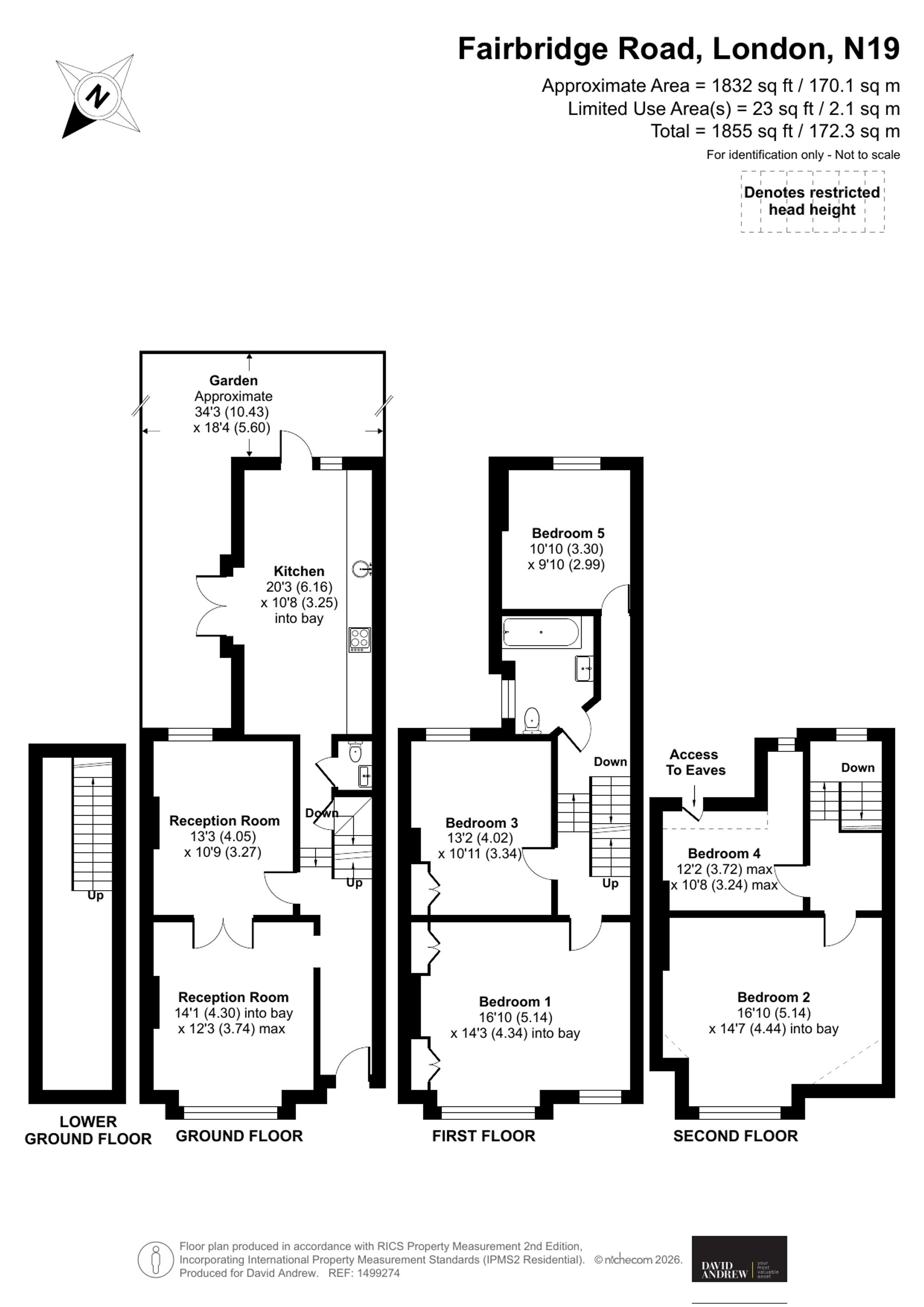 60 Fairbridge Road, London floorplan
