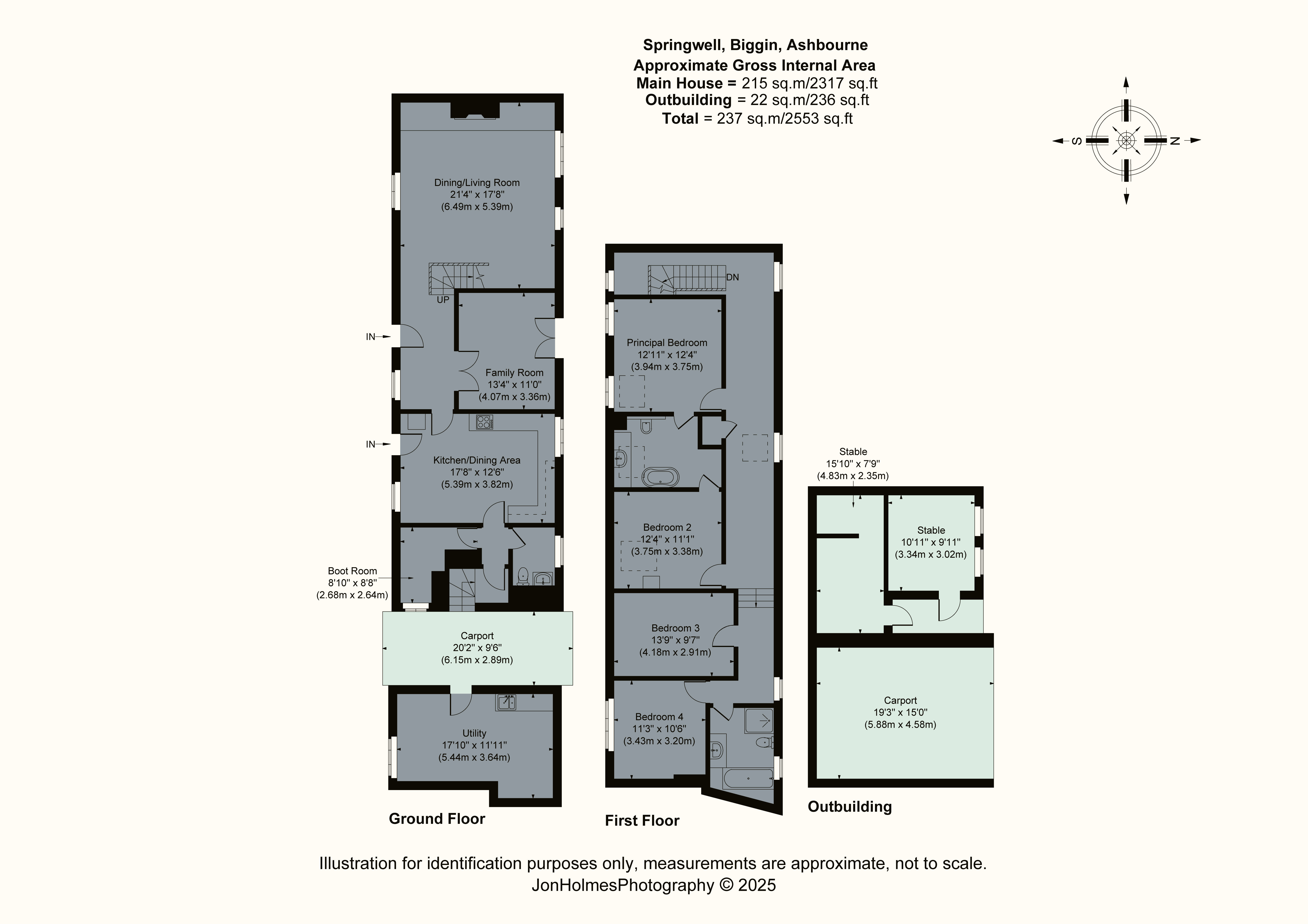 Springwell,, Hoonwell Lane, Biggin by Hulland floorplan
