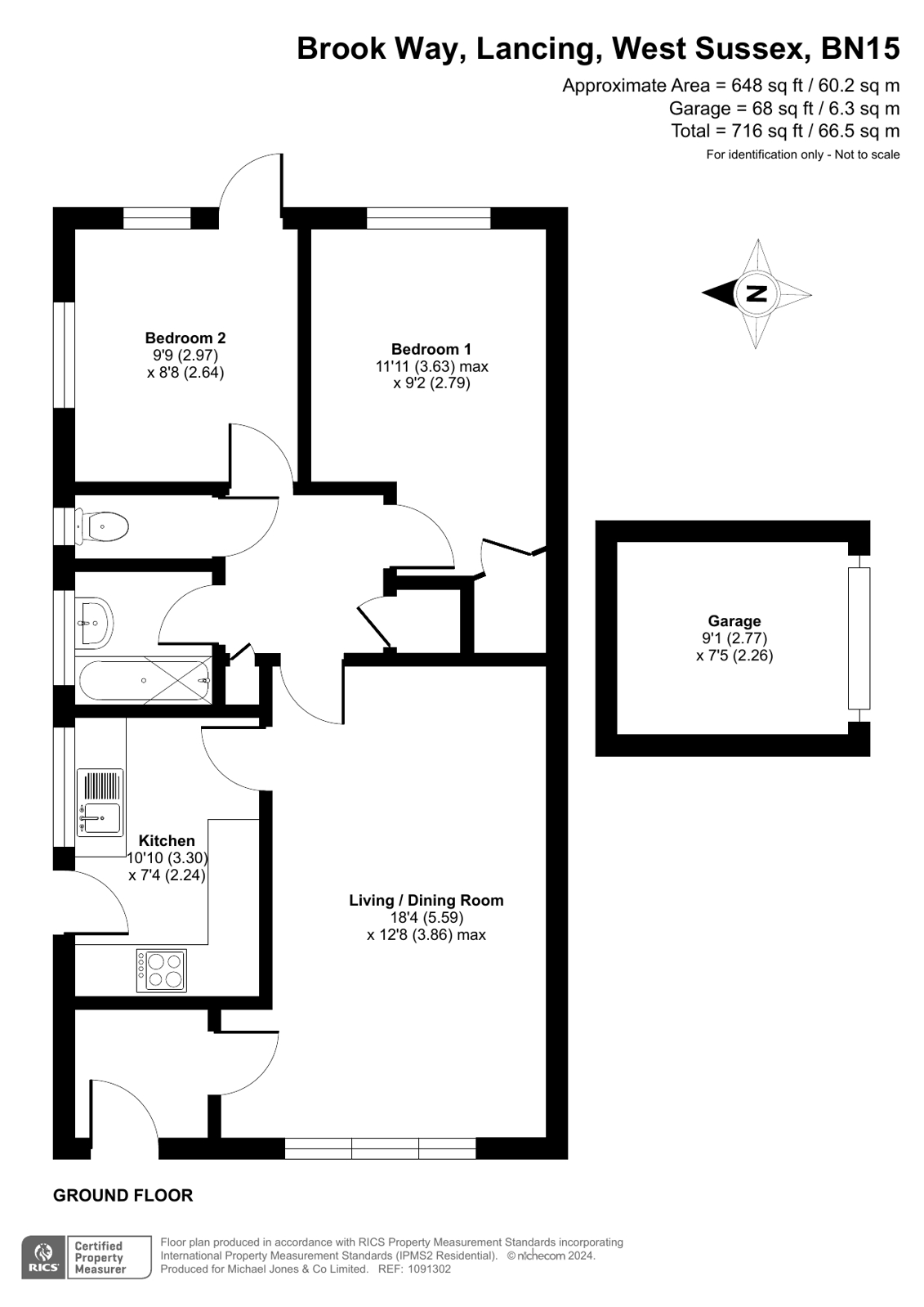 79, Brook Way, West Sussex floorplan