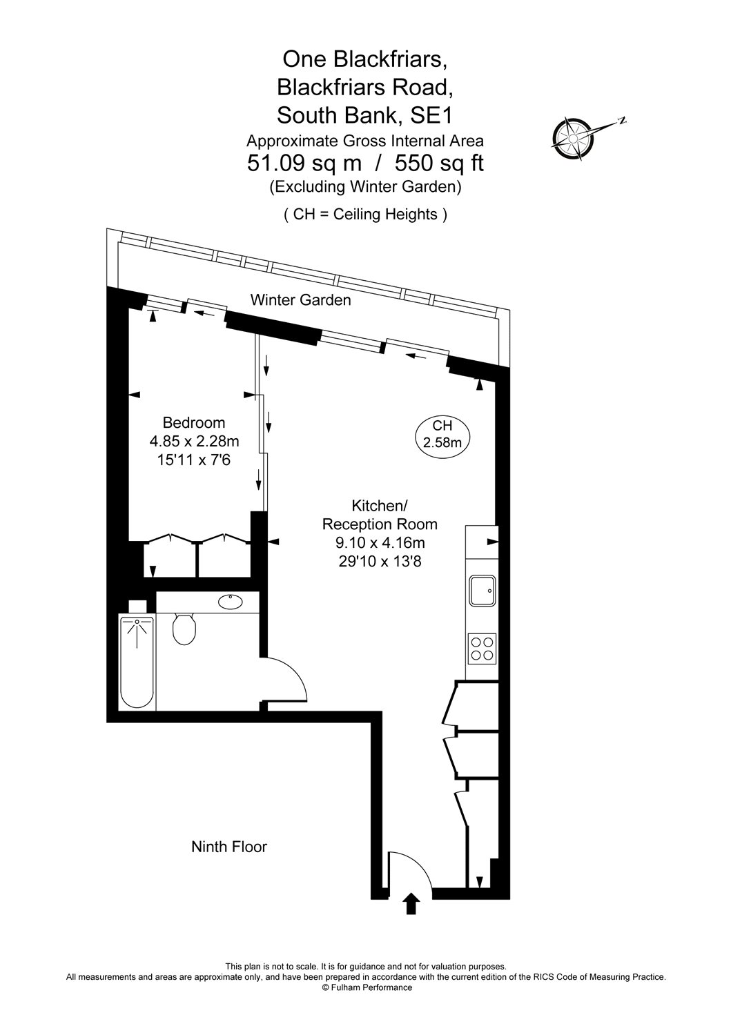 1 Bedrooms Flat to rent in One Blackfriars, Southwark SE1