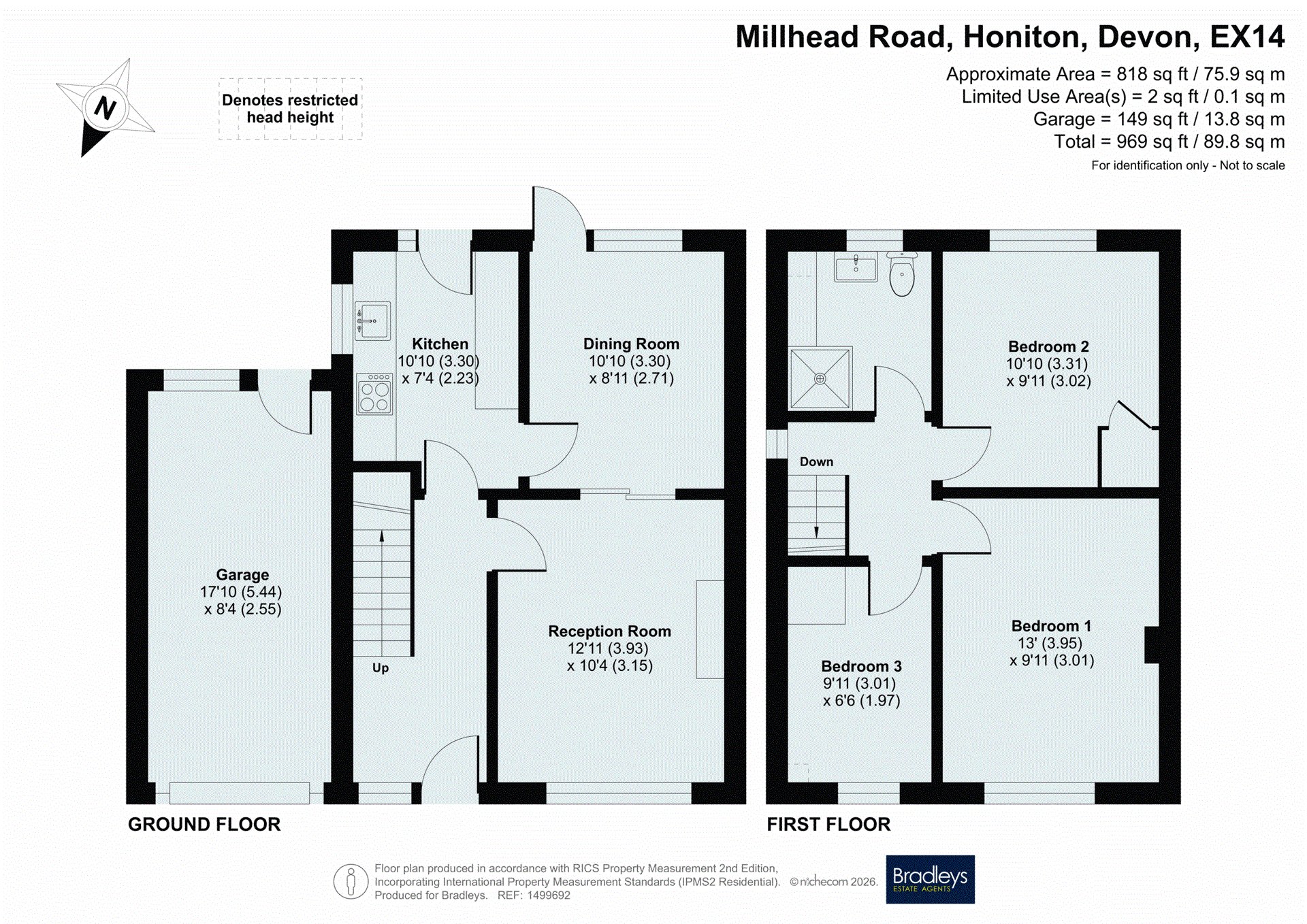 49, Millhead Road, Devon floorplan