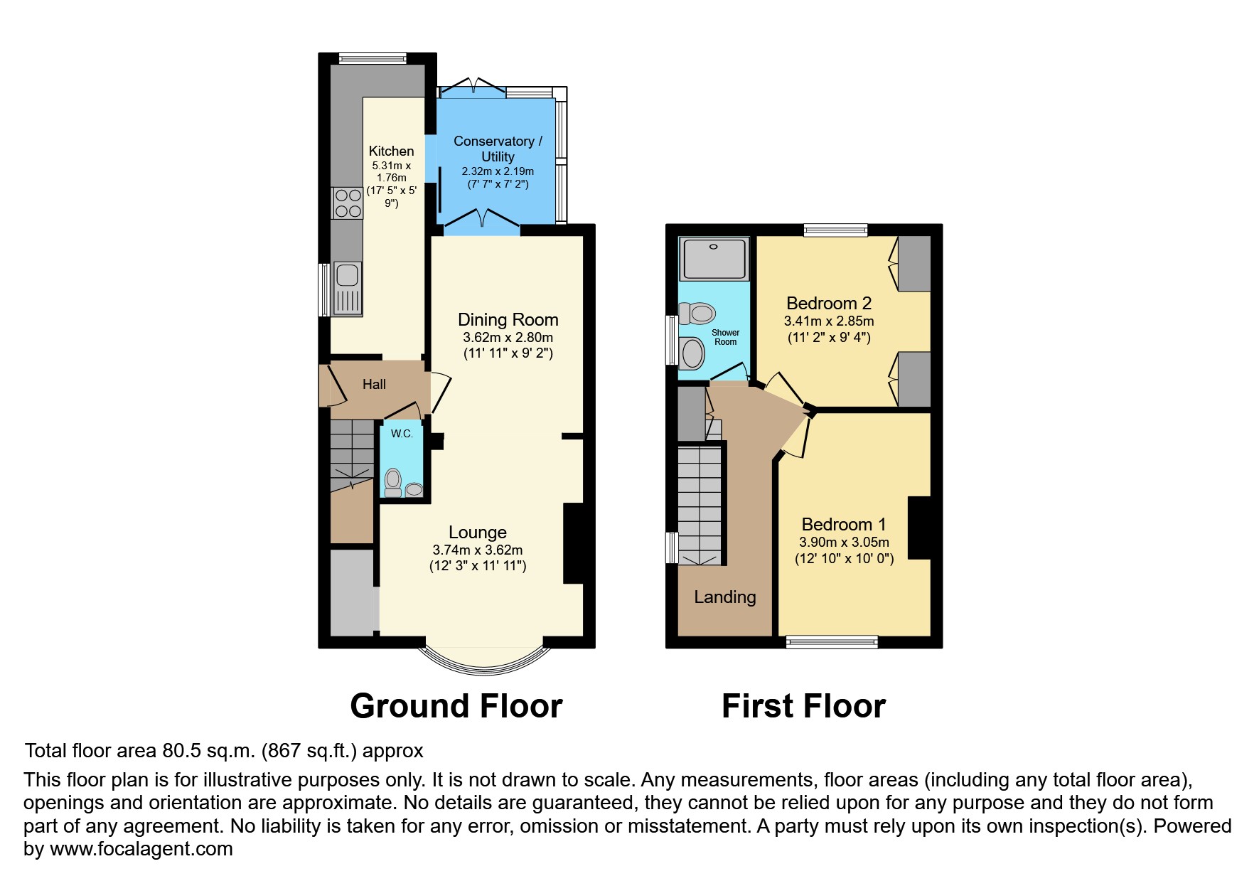 9, Fern Road, Rushden floorplan