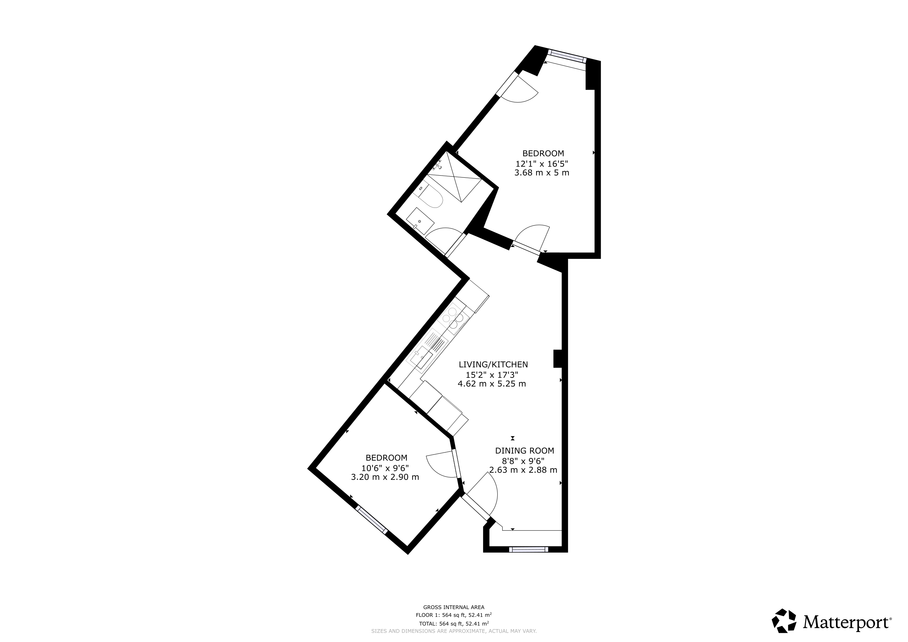 65 Waverley Street, Main Door, Glasgow floorplan
