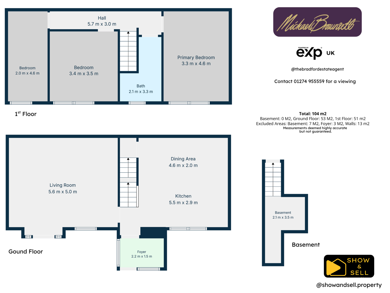 Back Lane, Bradford floorplan