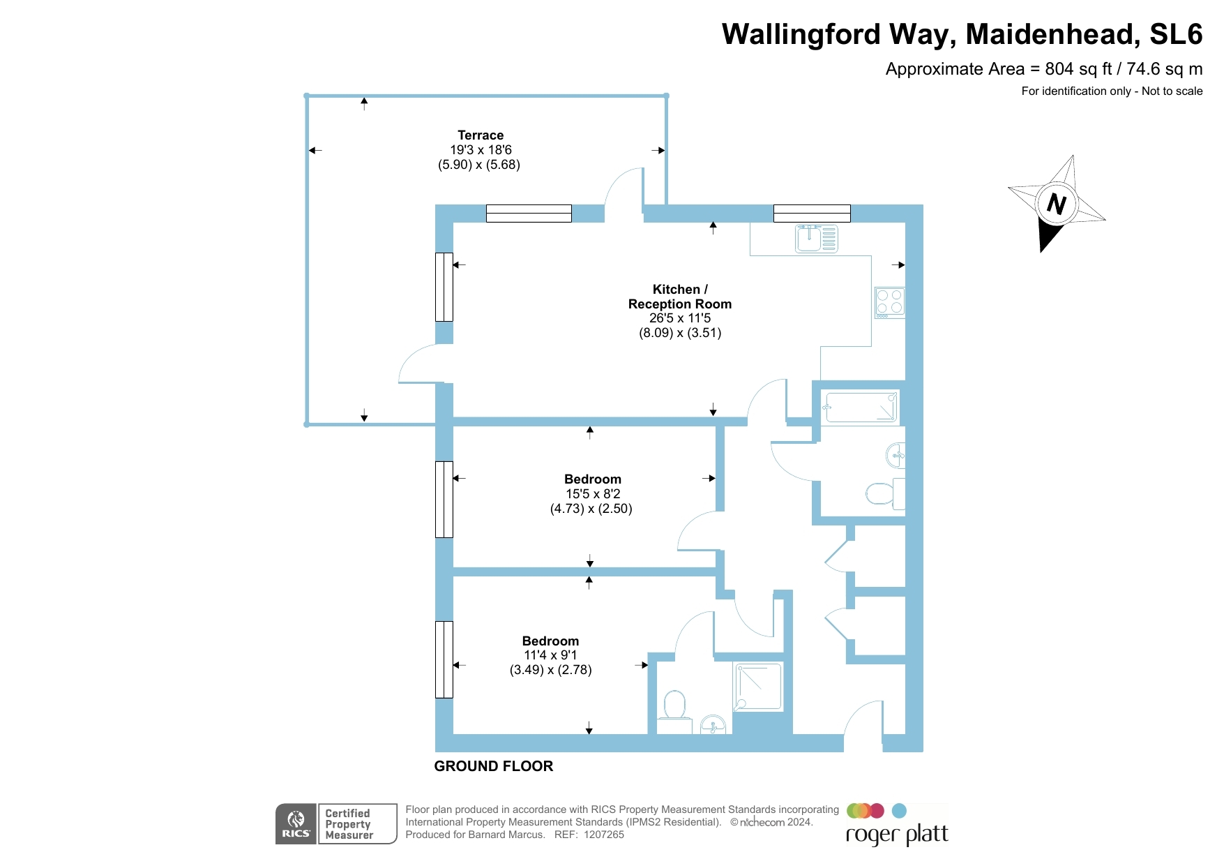 3, Marigold House, 1, Wallingford Way, MAIDENHEAD floorplan