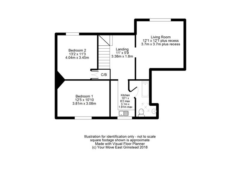 2 Bedrooms Maisonette for sale in Dunnings Road, East Grinstead RH19