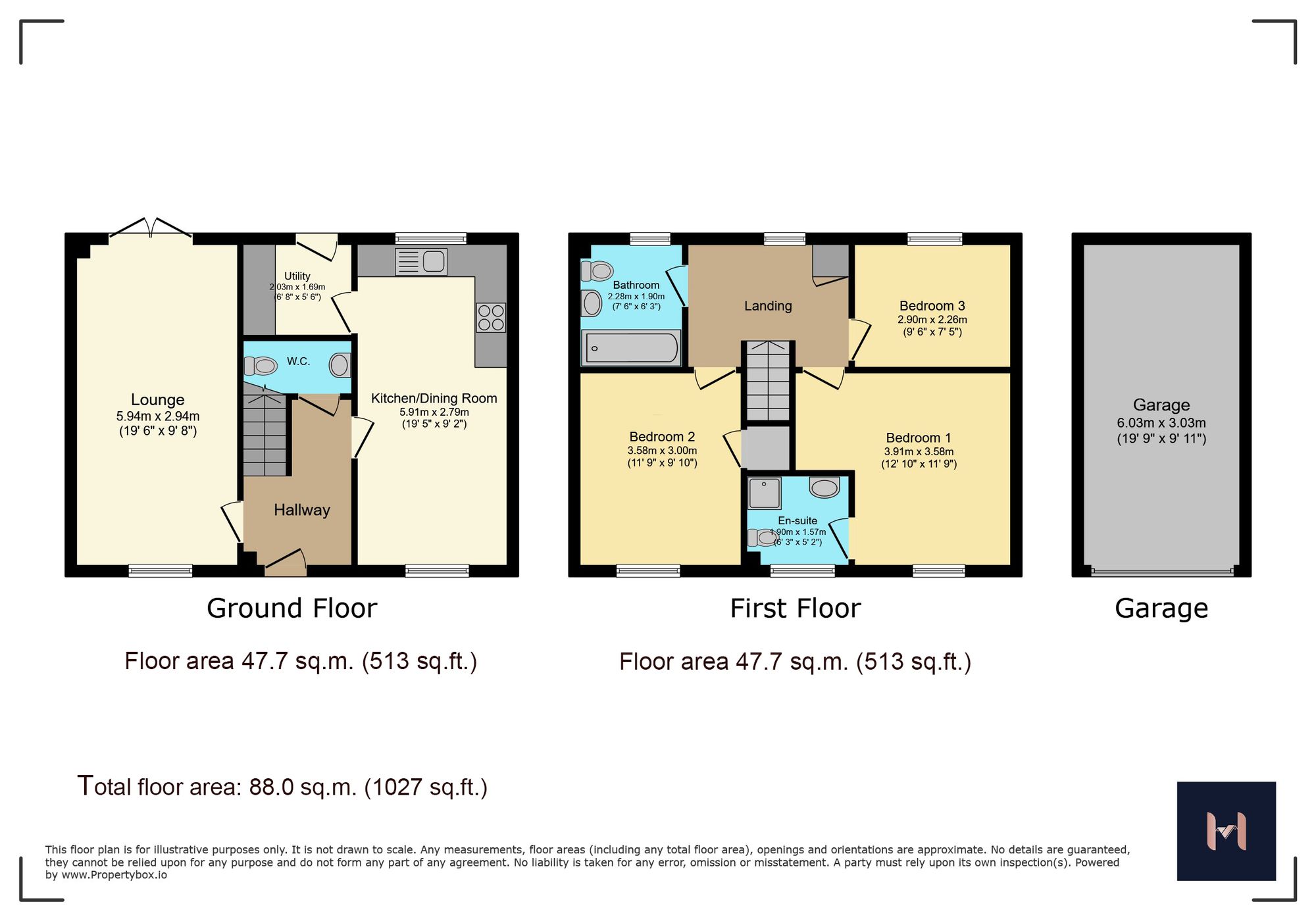 6 Archers Way, Leicester floorplan