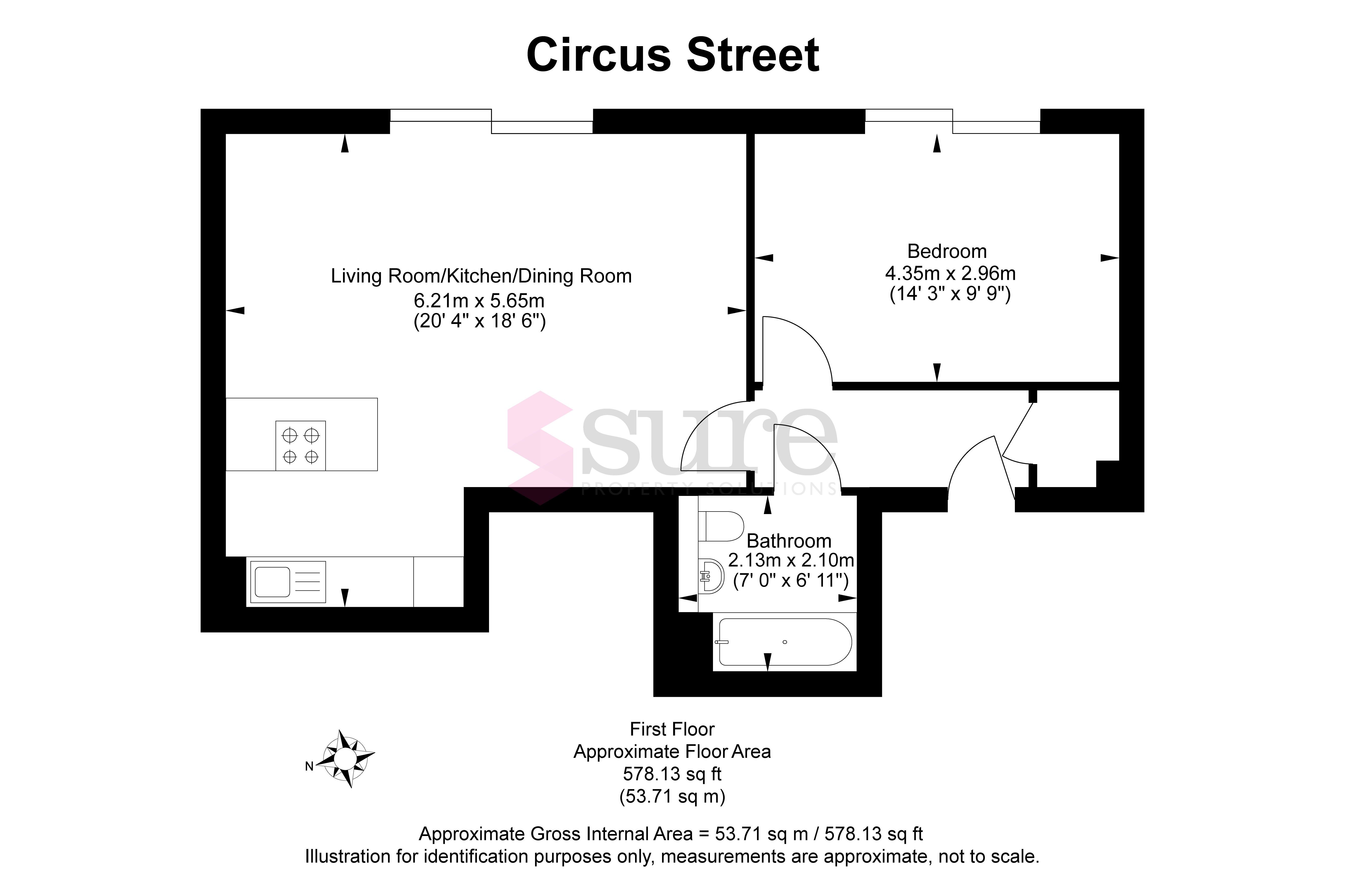 Circus Street, Brighton floorplan