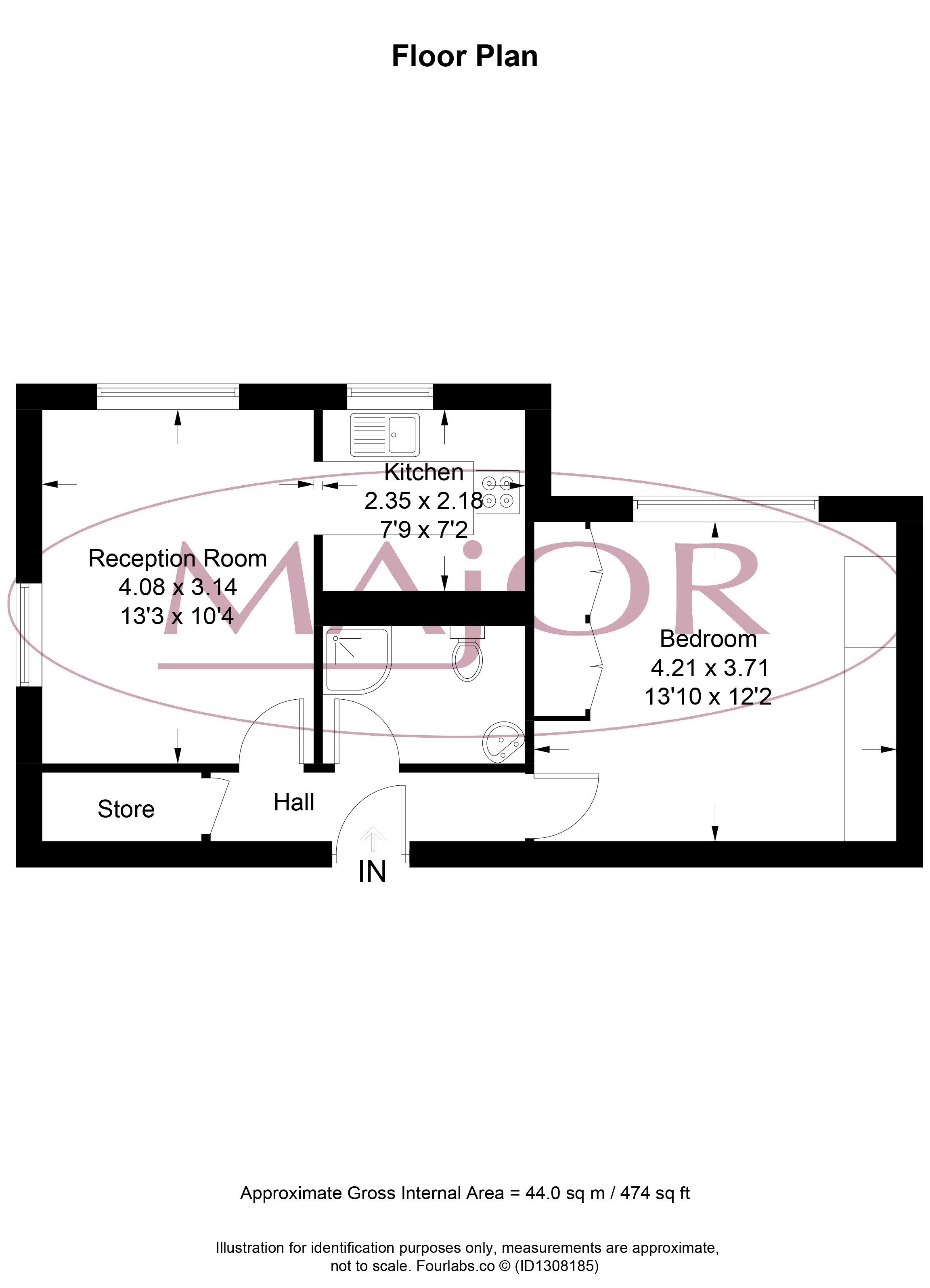 24, Flat 24, Oakdene Close floorplan
