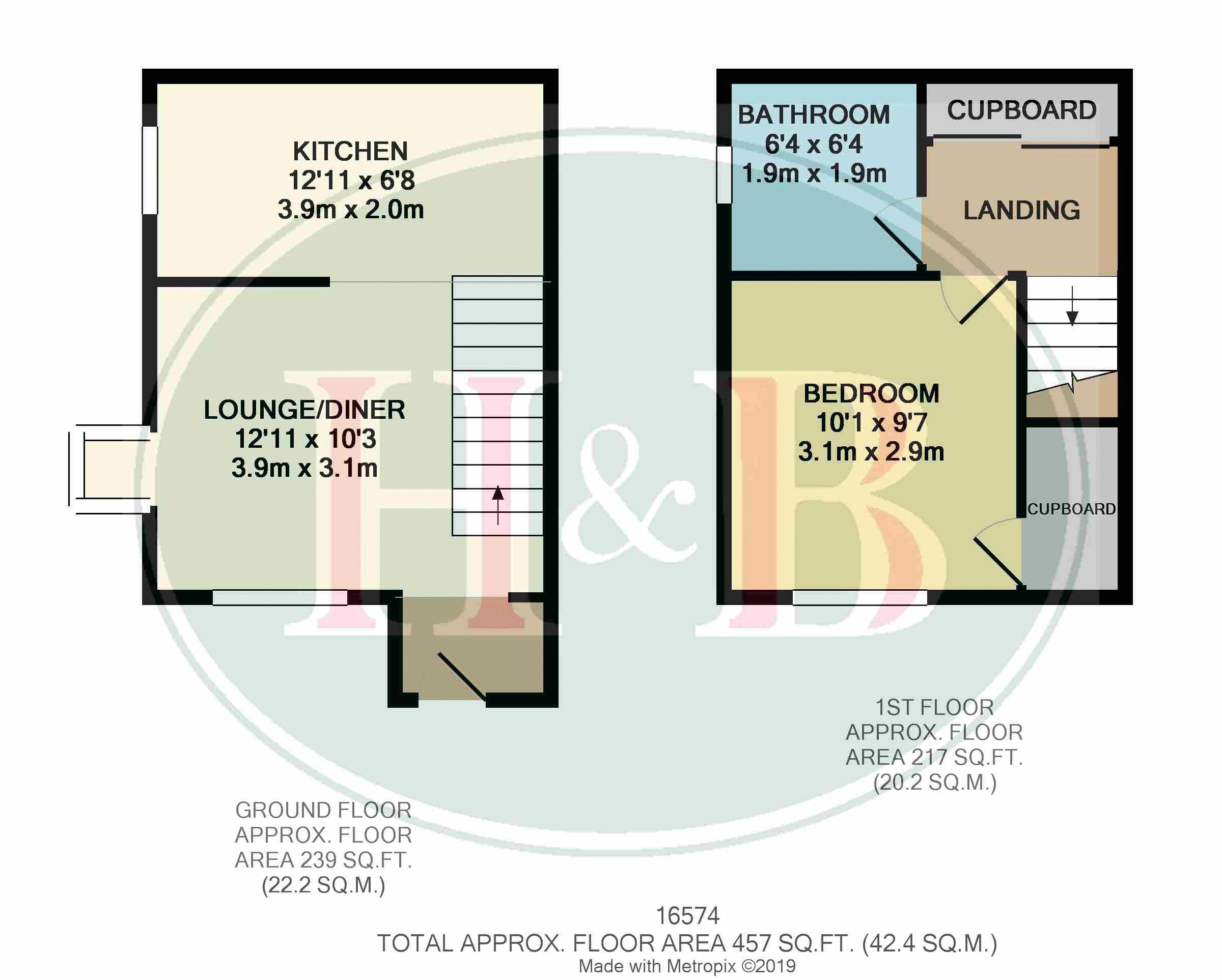 1 Bedrooms Terraced house for sale in Coalport Close, Newhall, Harlow CM17