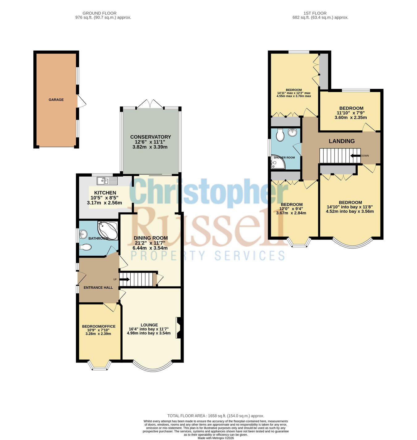 61, Hurst Road, Sidcup floorplan