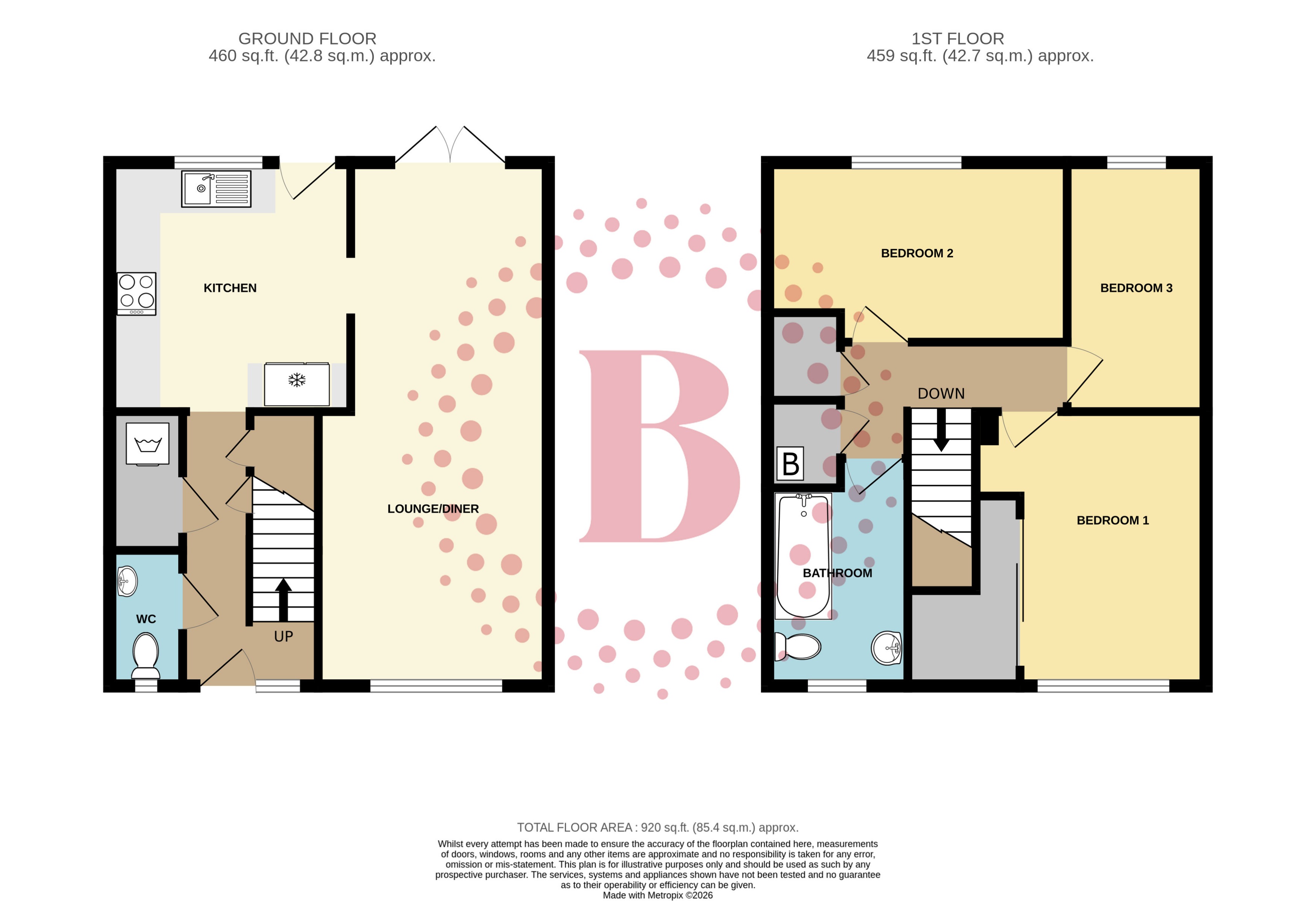 Chaucer Way, Hitchin floorplan