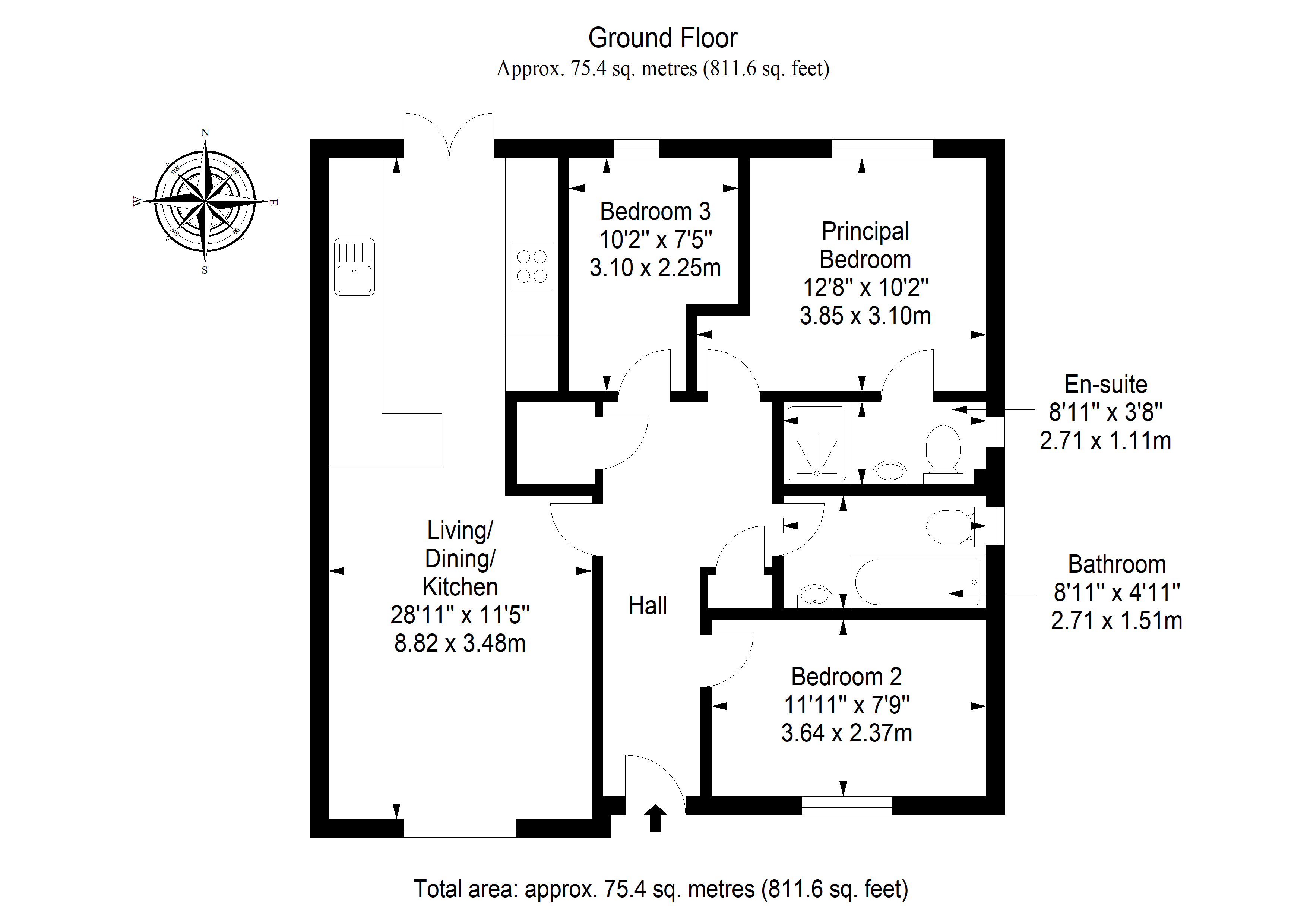 4, The Christies, Macmerry floorplan