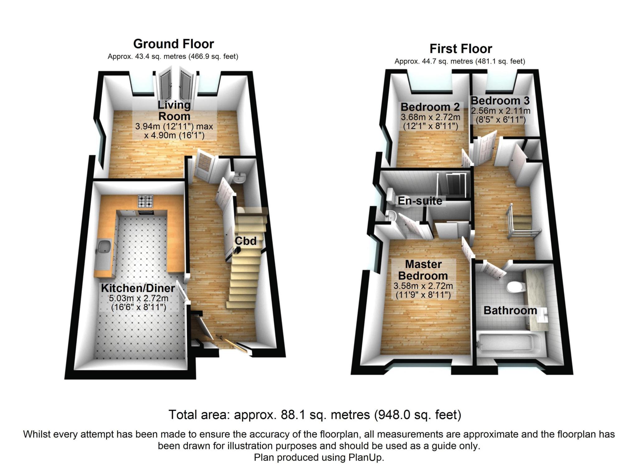 18, Meadow Way, Leighton Buzzard floorplan