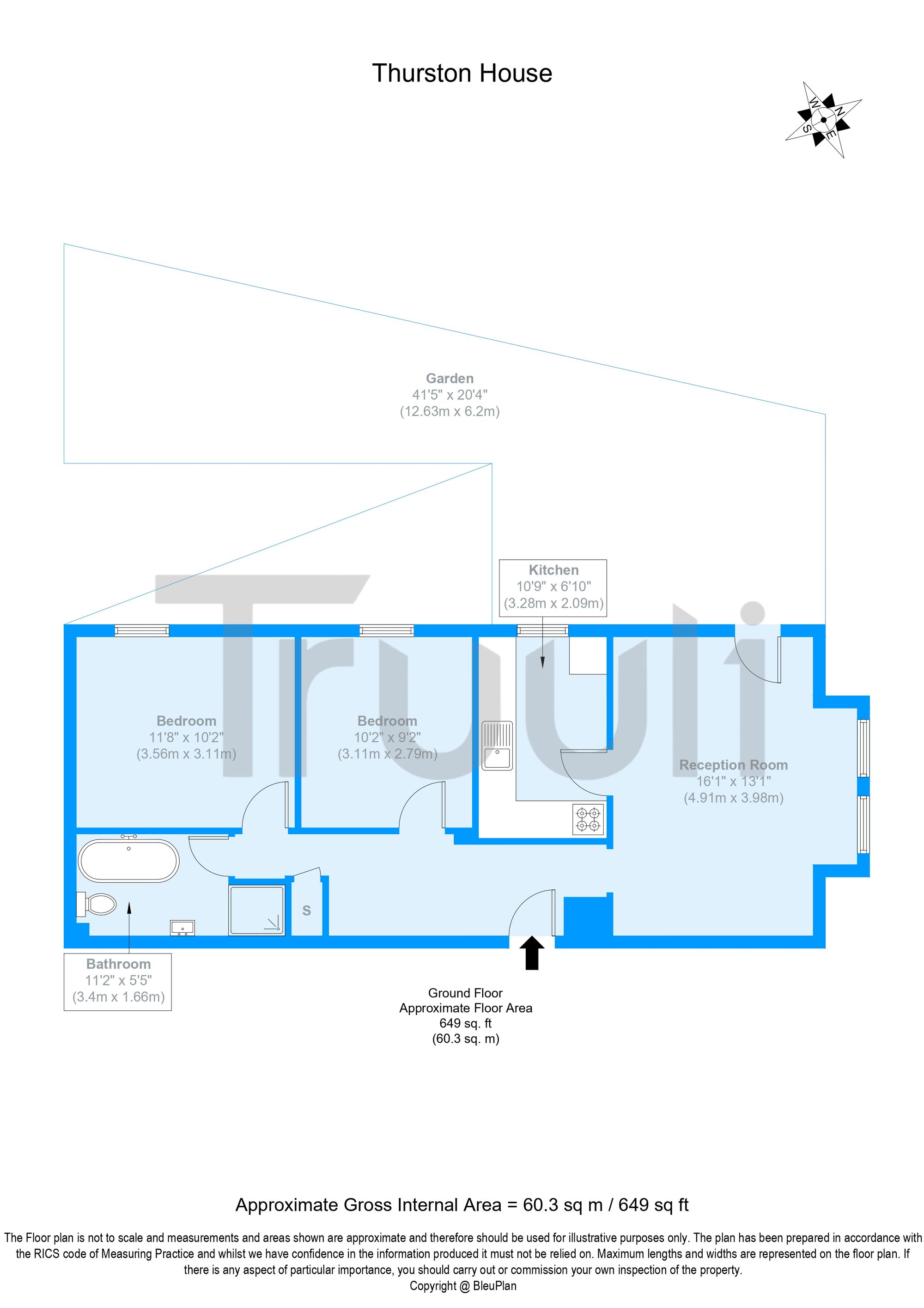 Flat 1, Thurston House, South Croydon floorplan