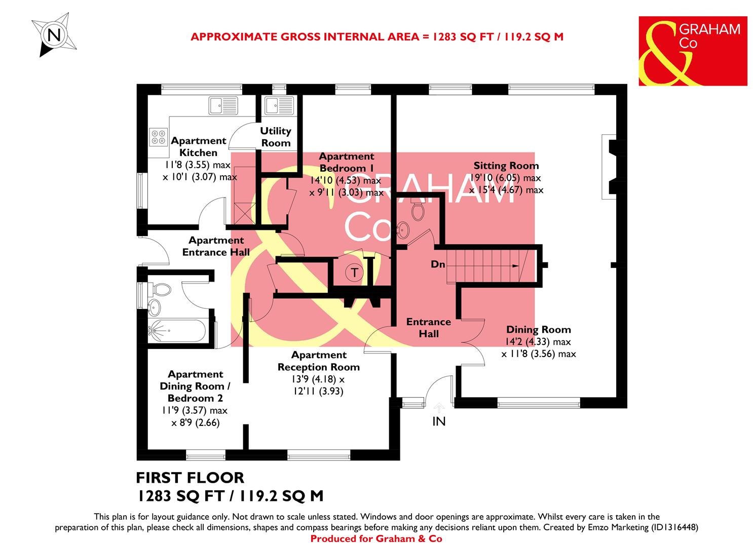 OakCroft, Winchester Street, Overton floorplan
