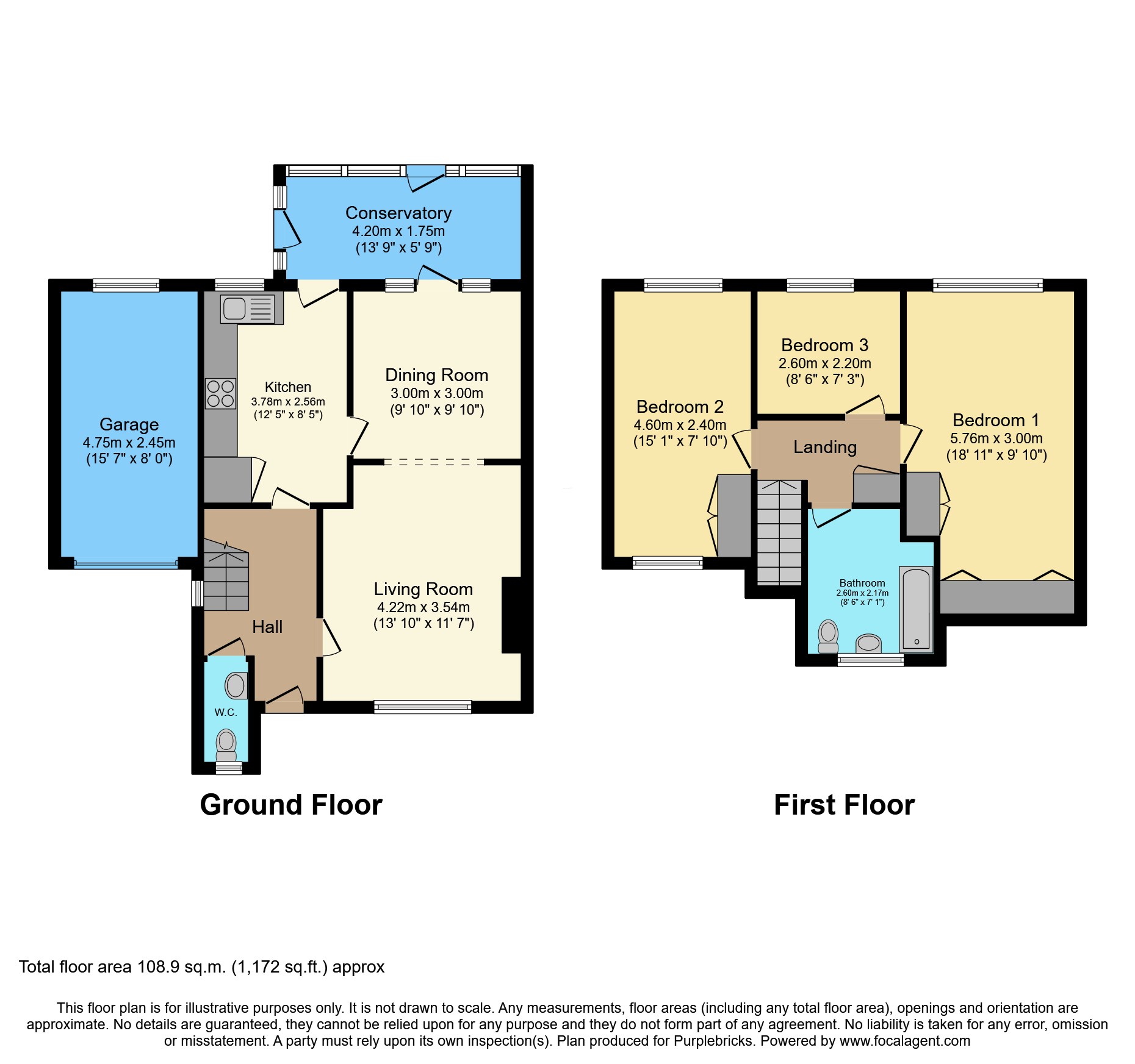 7, Ascot Drive, Nottingham floorplan