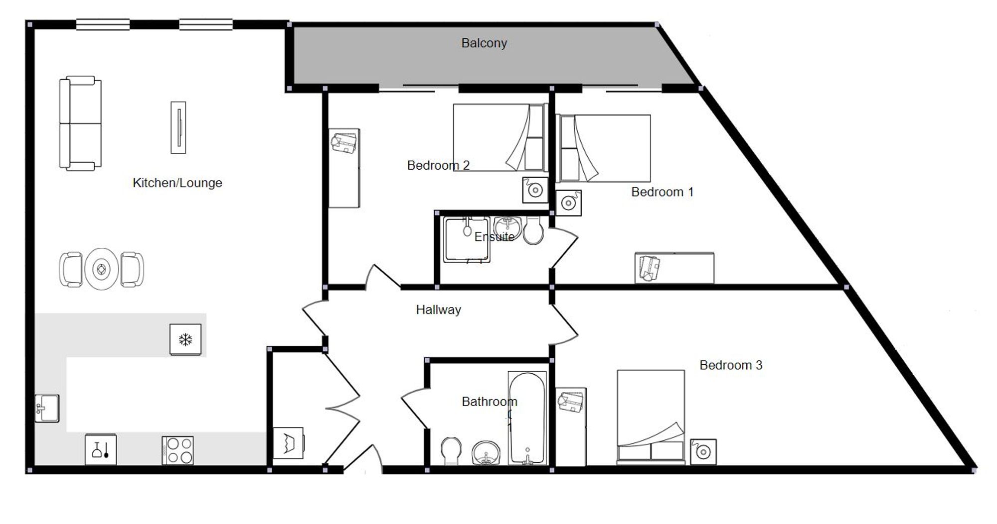 37B Chatham Waters, South House, Gillingham floorplan