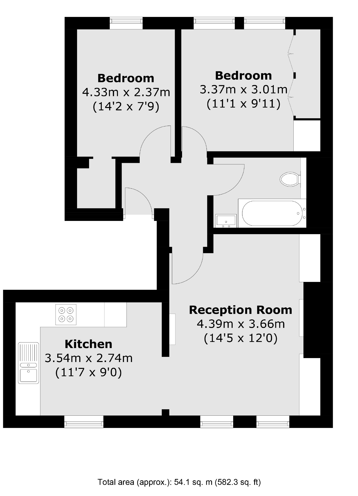 30B, Fontenoy Road, London floorplan