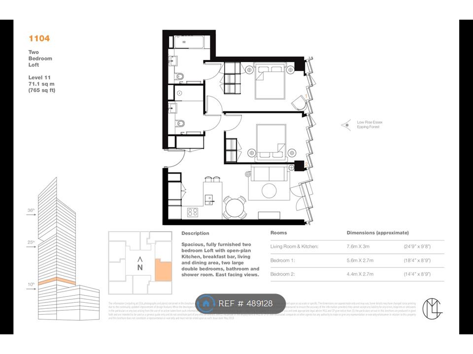 2 Bedrooms Flat to rent in International Way, London E20