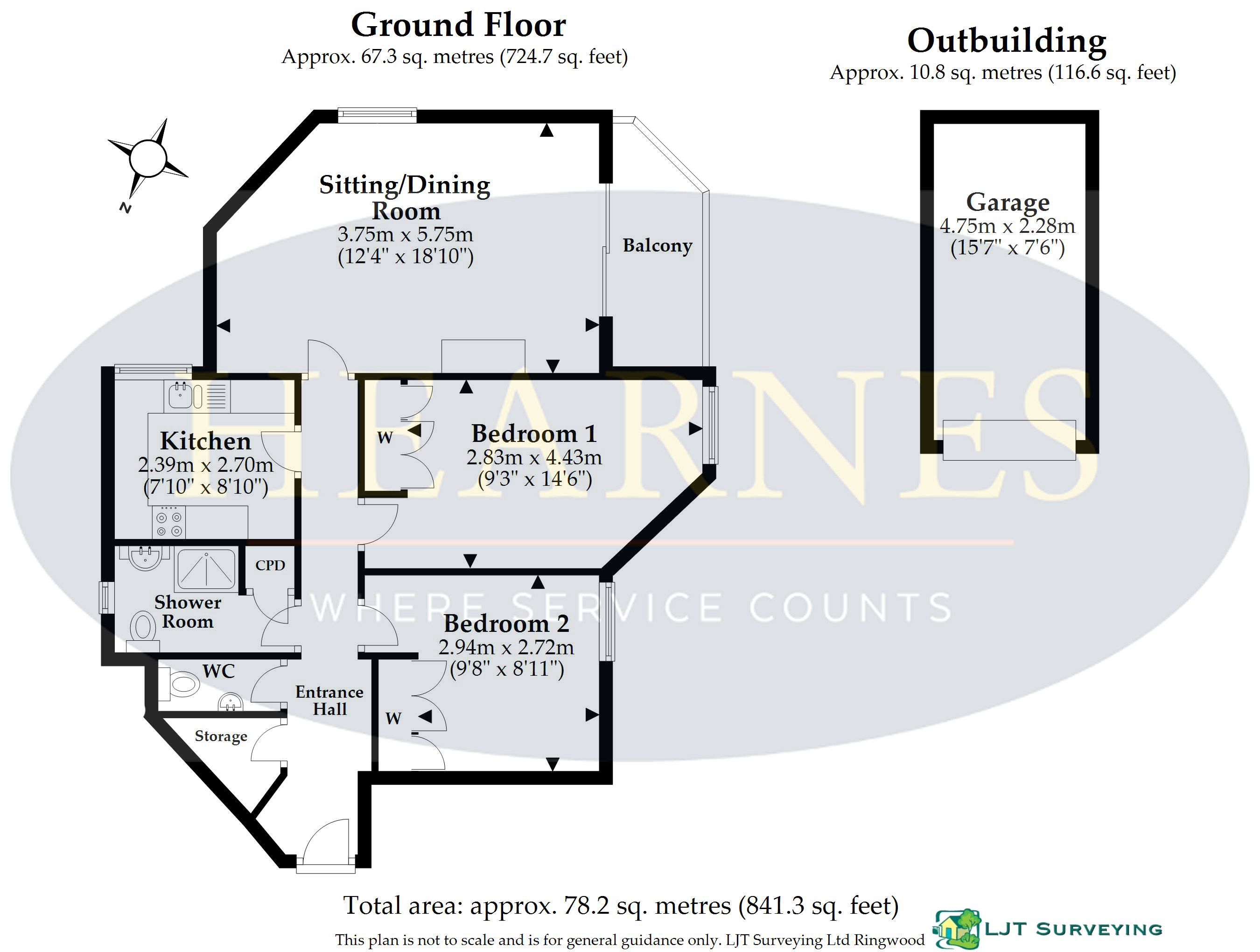 Flat G3, Queensmead, Allenview Road, Wimborne floorplan