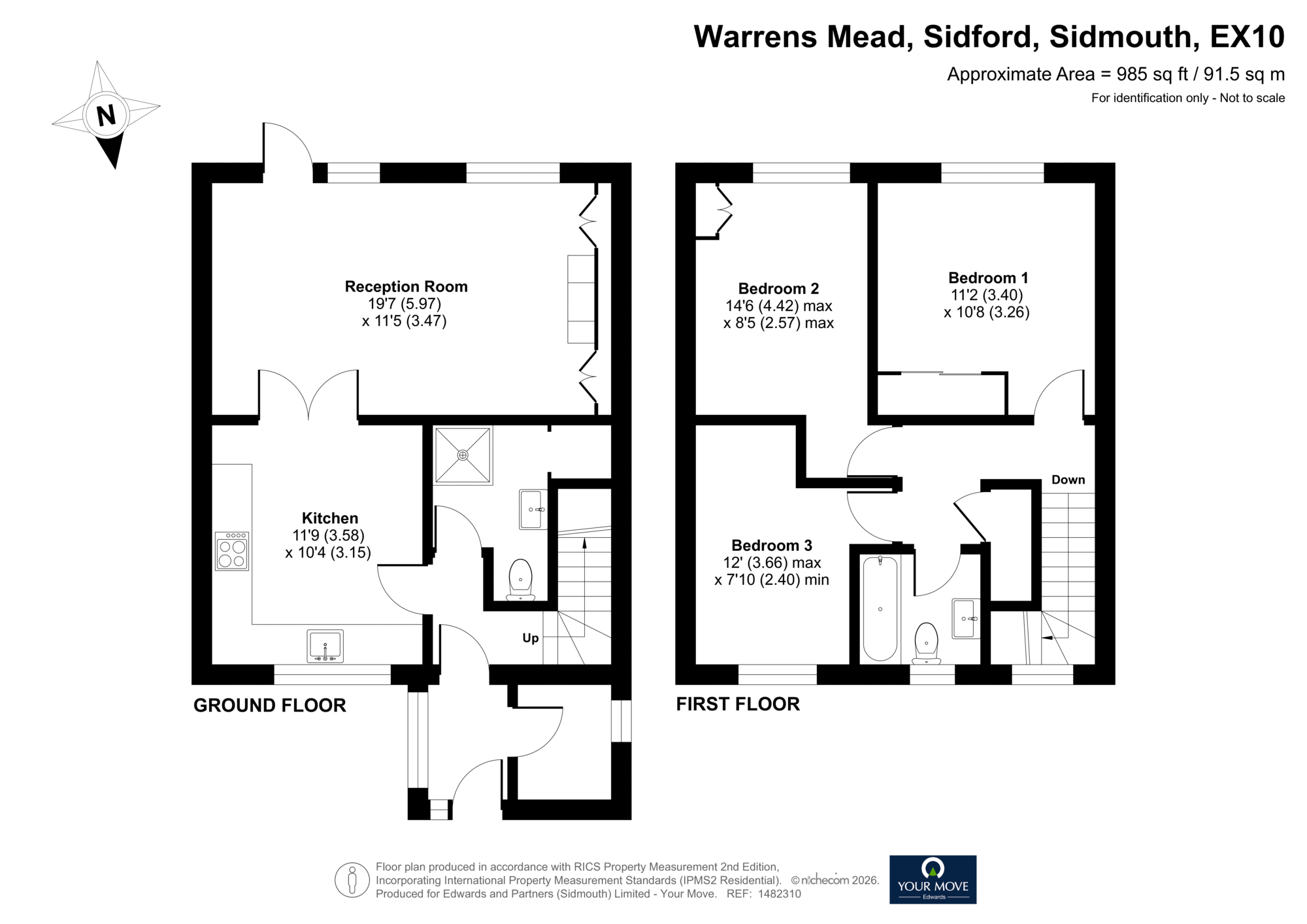 24, Warrens Mead, Sidmouth floorplan