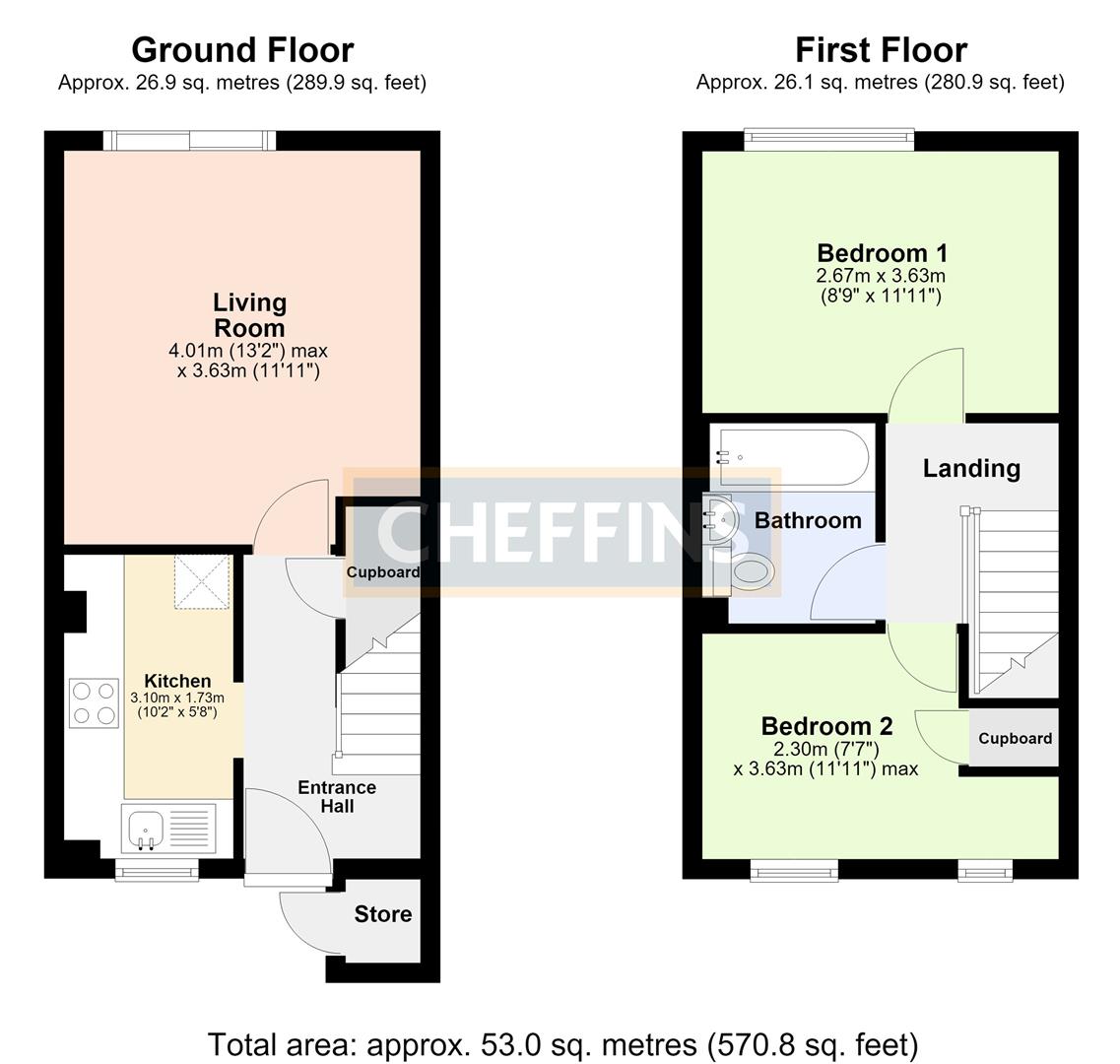43, Valerian Court, Cambridge floorplan