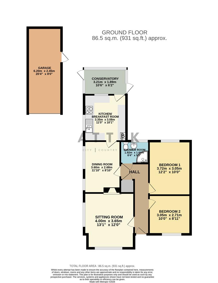1, Oak Way, Halesworth floorplan